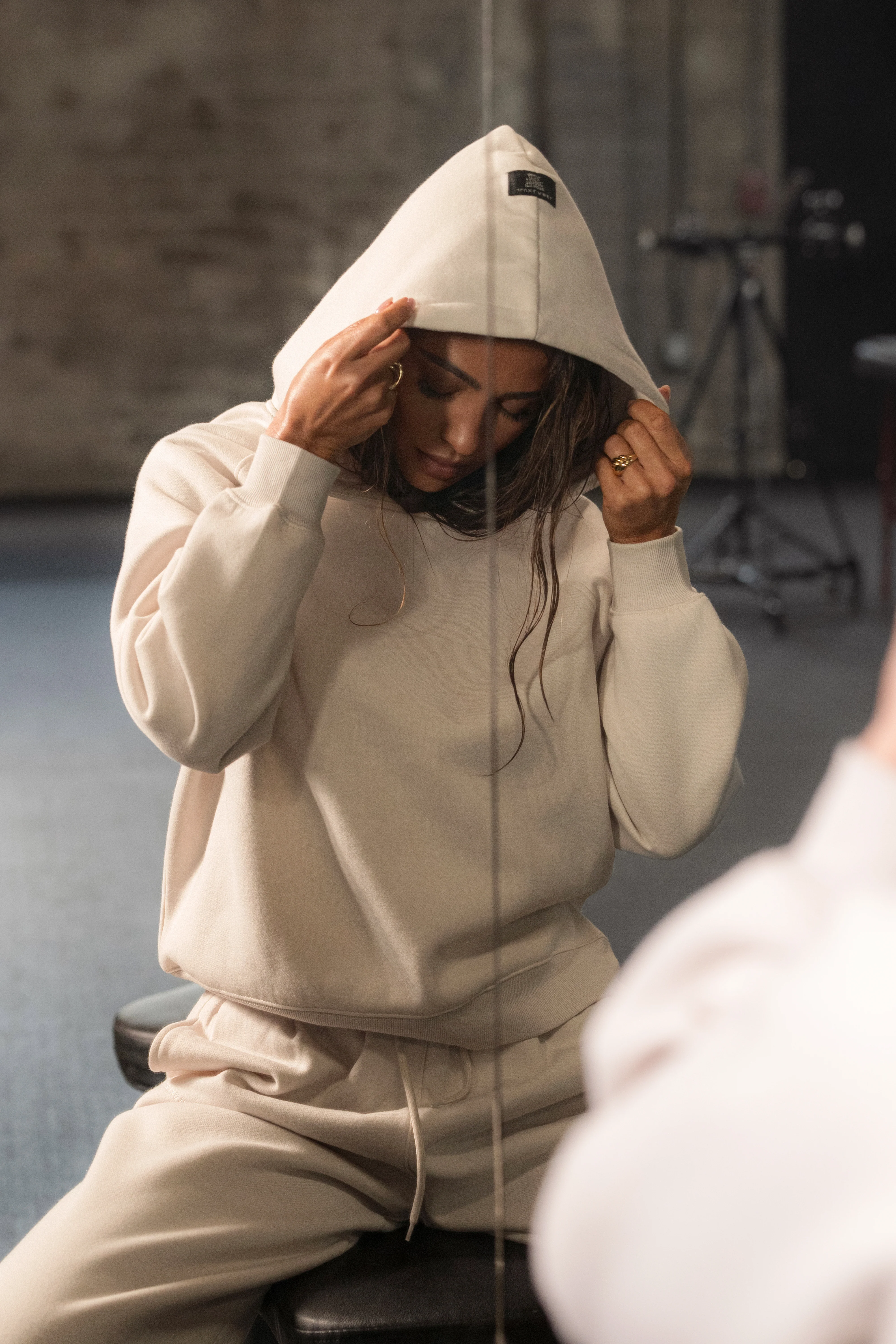 Bone JLUXLABEL Logo Pullover Hoodie - Image 6