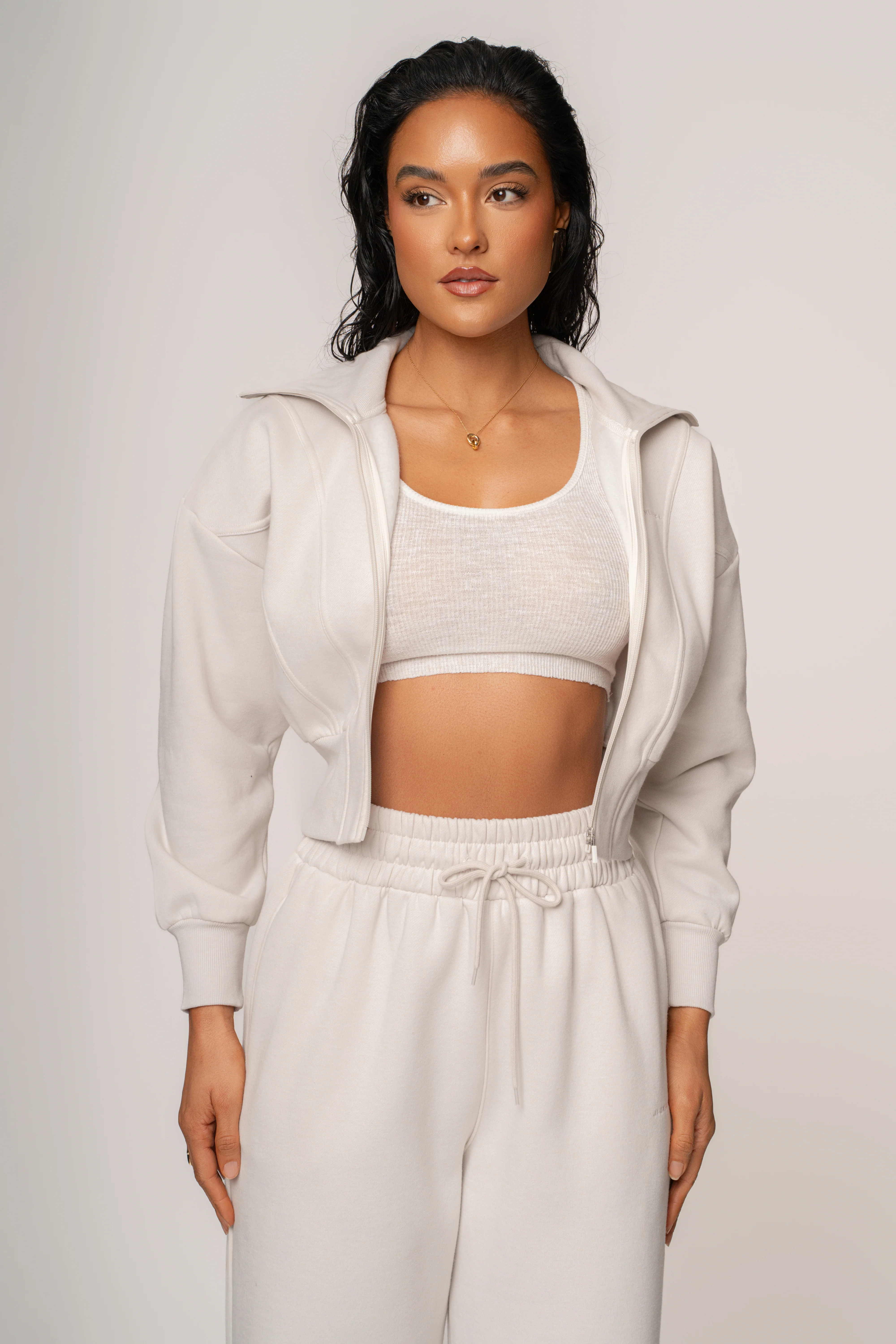 Bone JLUXLABEL Logo Zip Up Jacket - Image 5