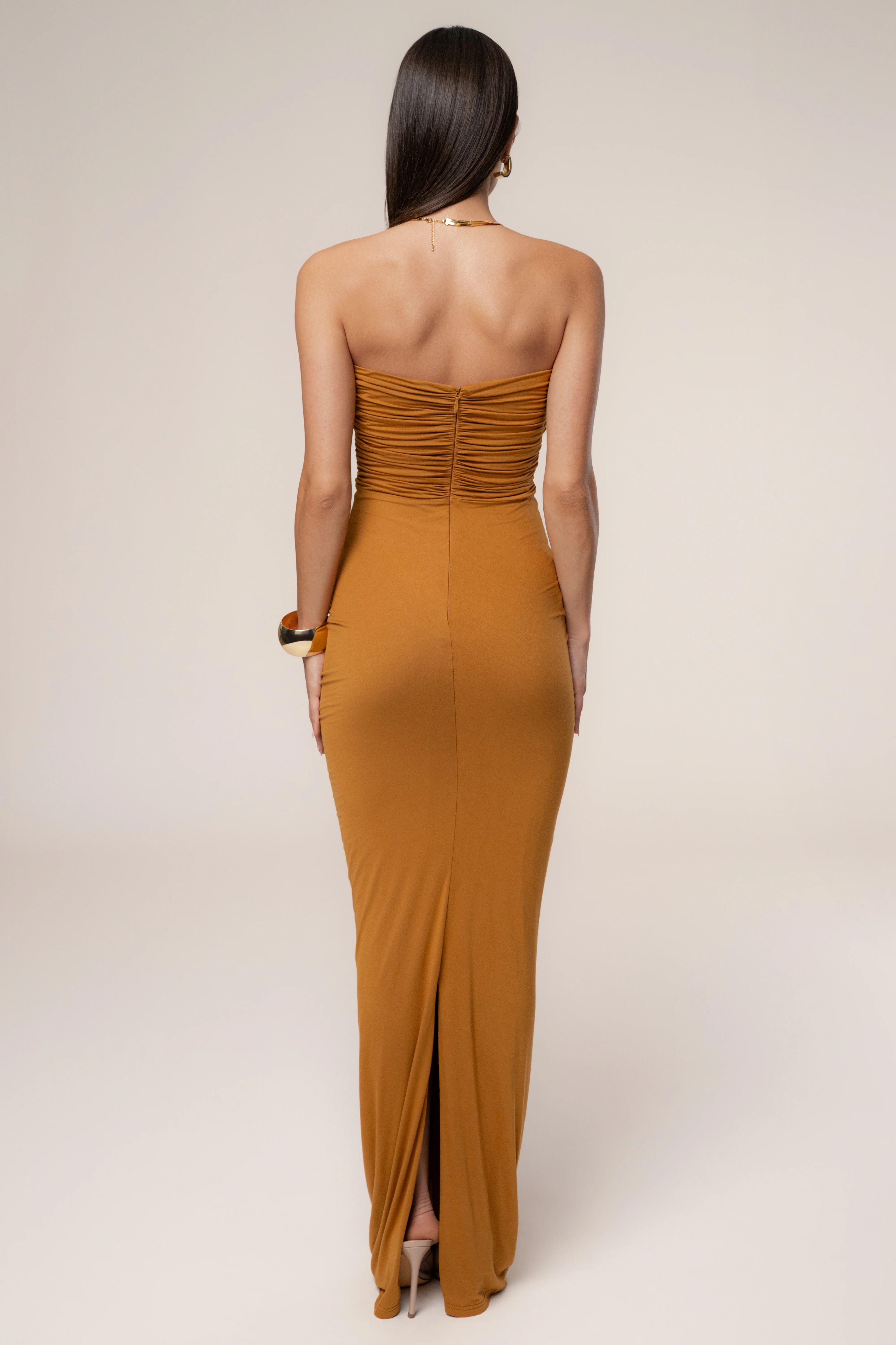 Bronze Atlantis Drape Maxi Dress - Image 7