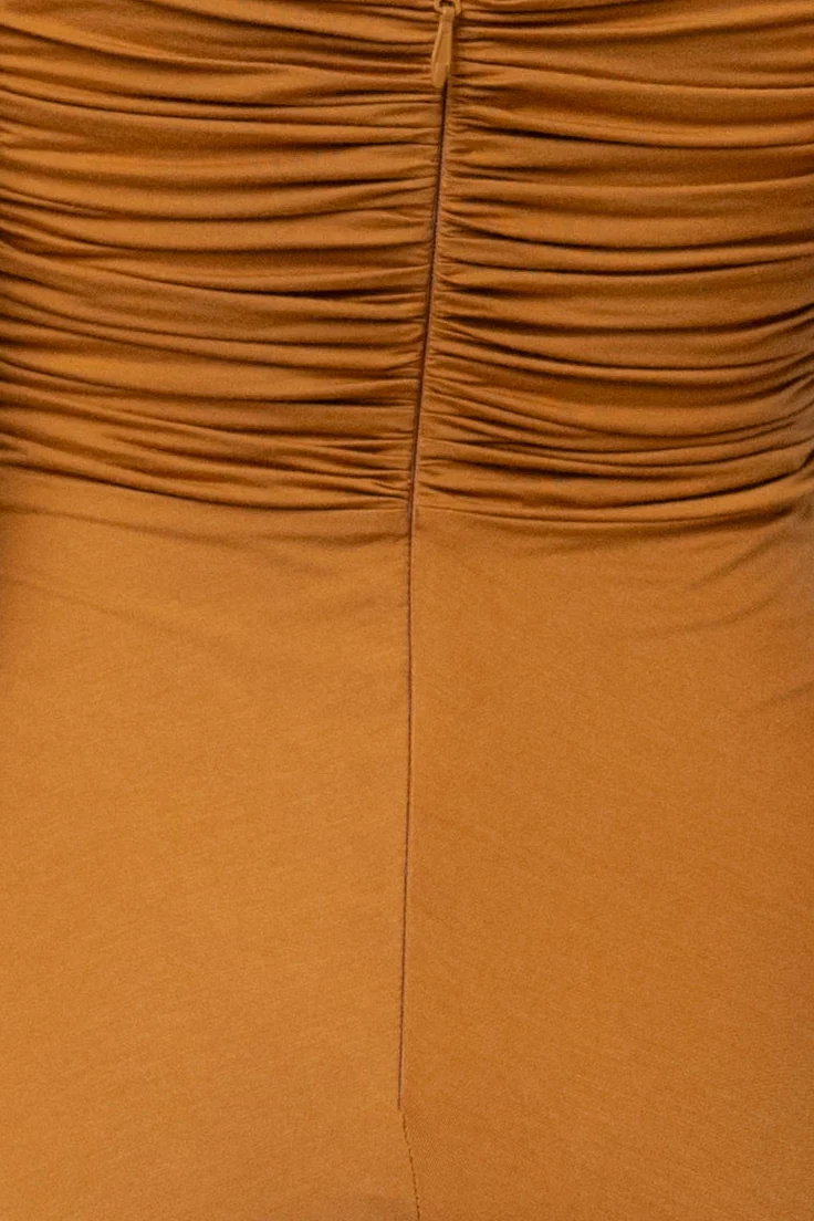 Bronze Atlantis Drape Maxi Dress - Image 8