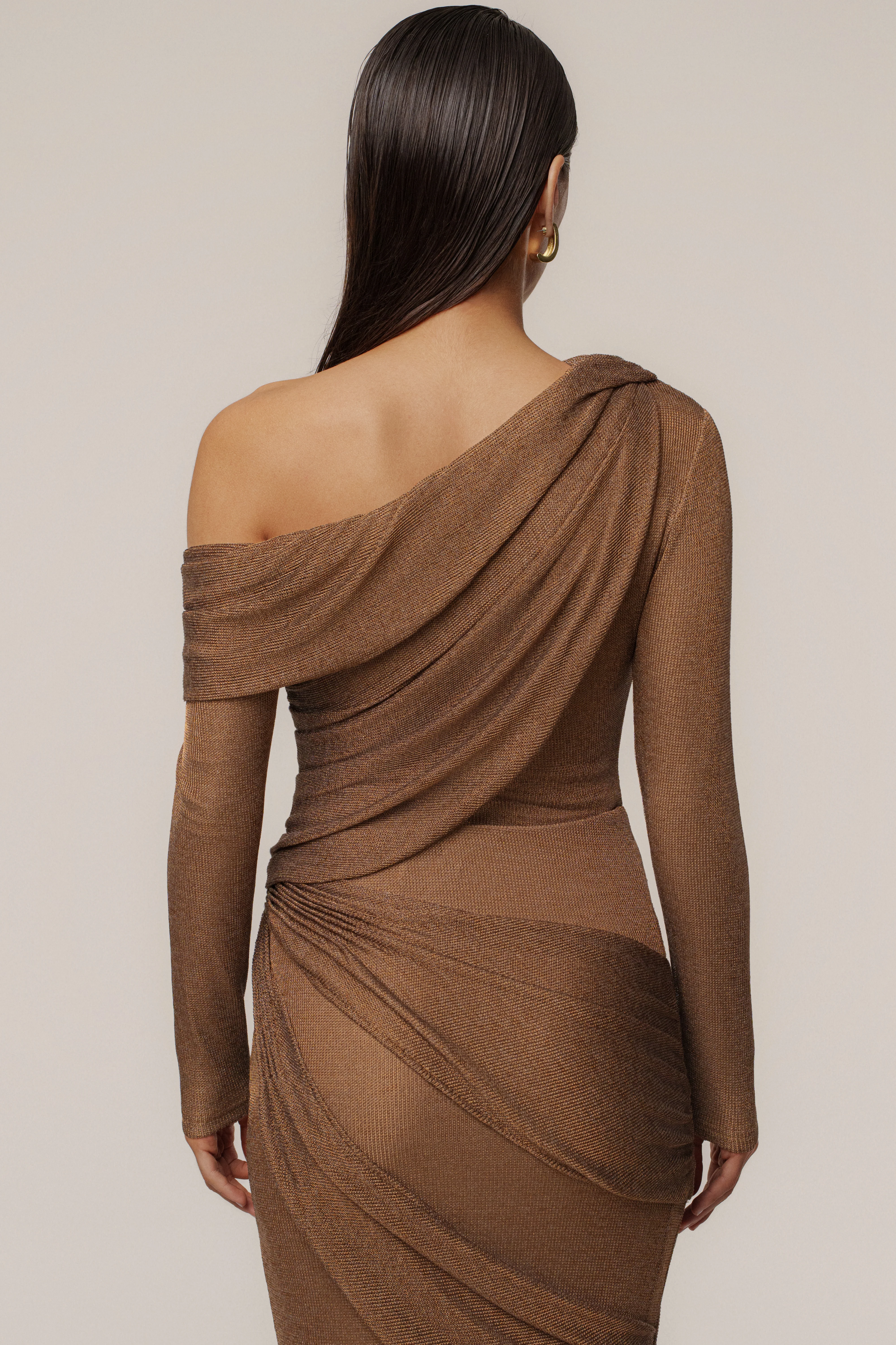 Bronze Opulent Metallic Bodysuit - Image 13