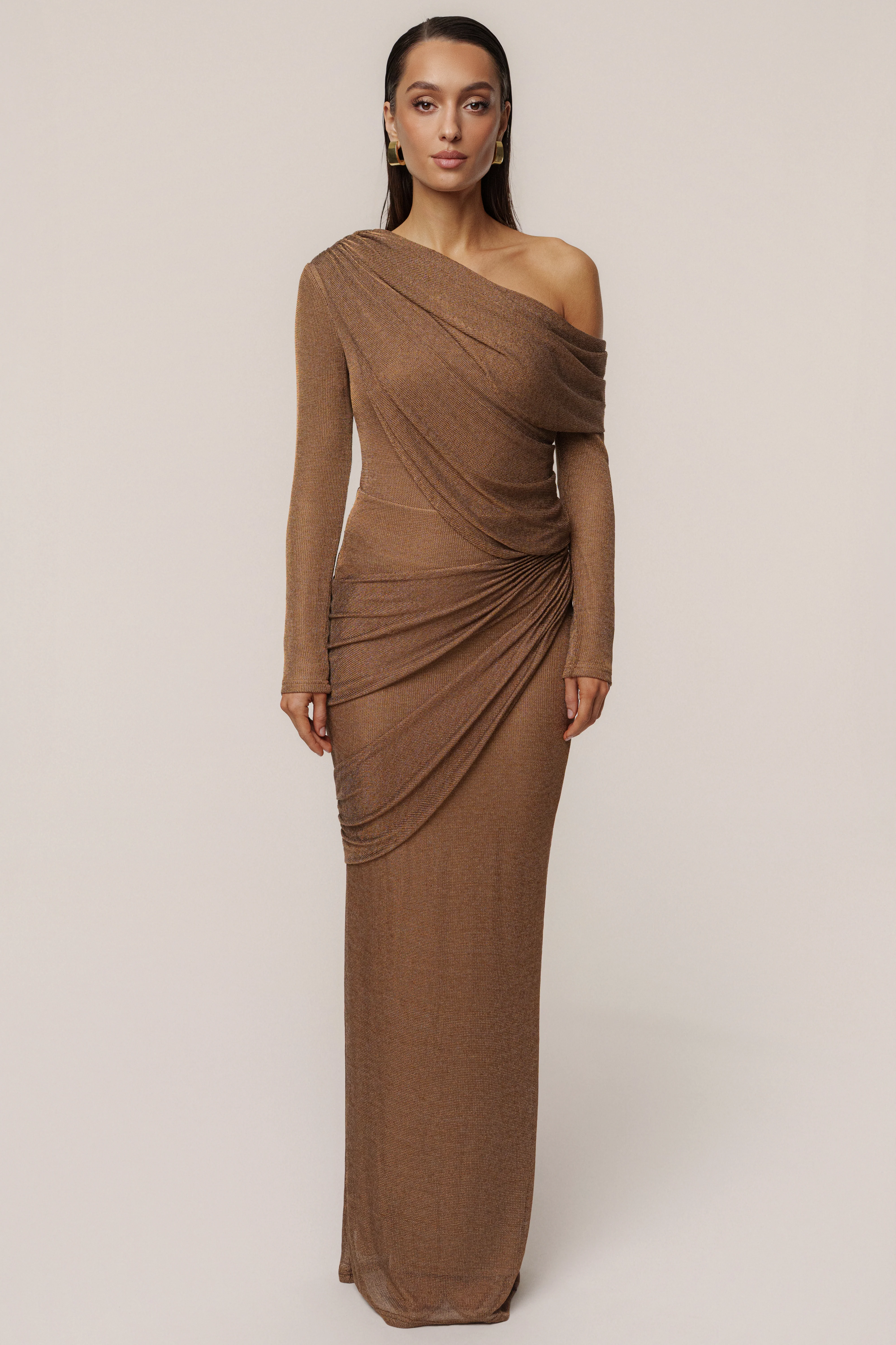 Bronze Opulent Metallic Bodysuit - Image 4