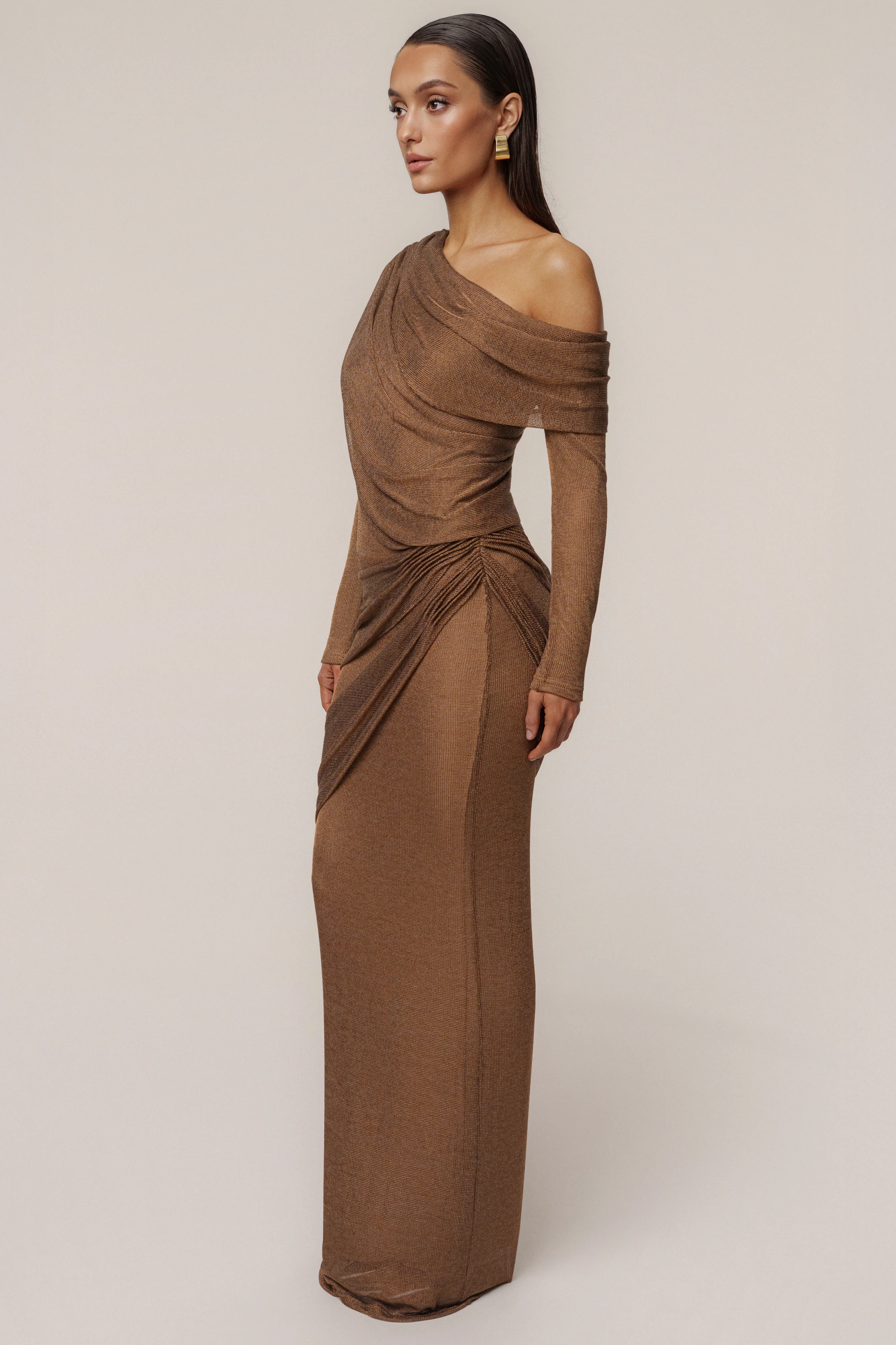Bronze Opulent Metallic Bodysuit - Image 9
