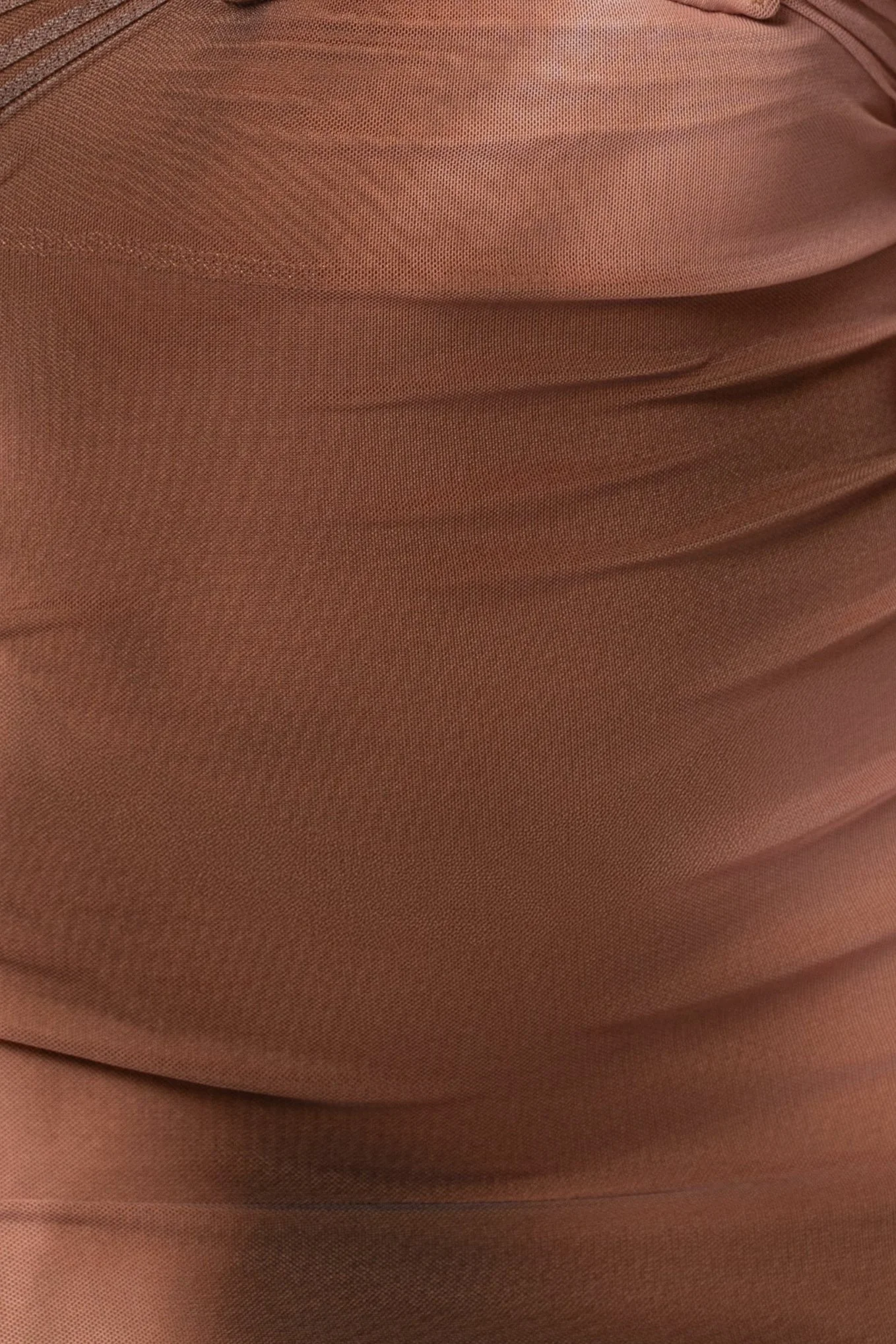Brown Abstract Bethany Strapless Maxi Dress - Image 10