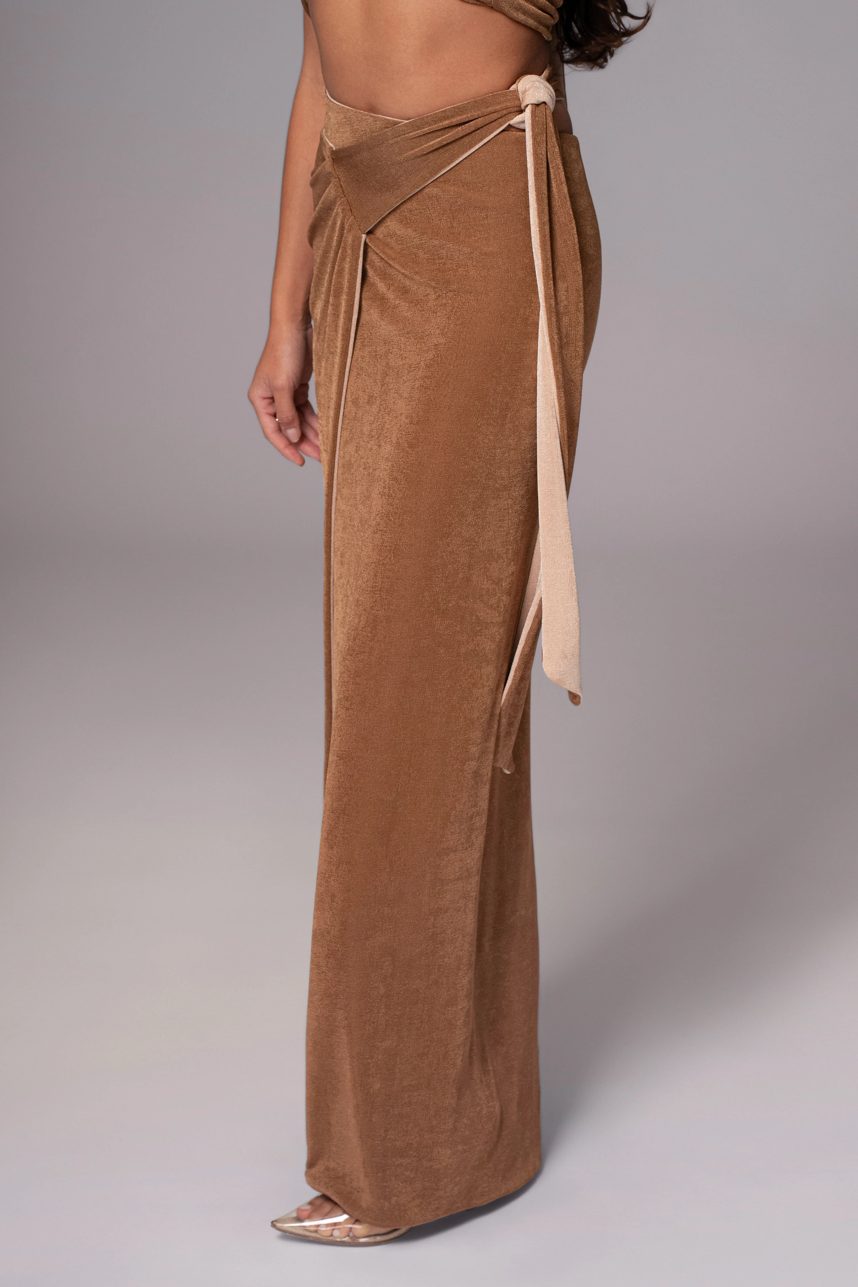 Brown/Beige Venus Reversible Skirt Set - Image 22