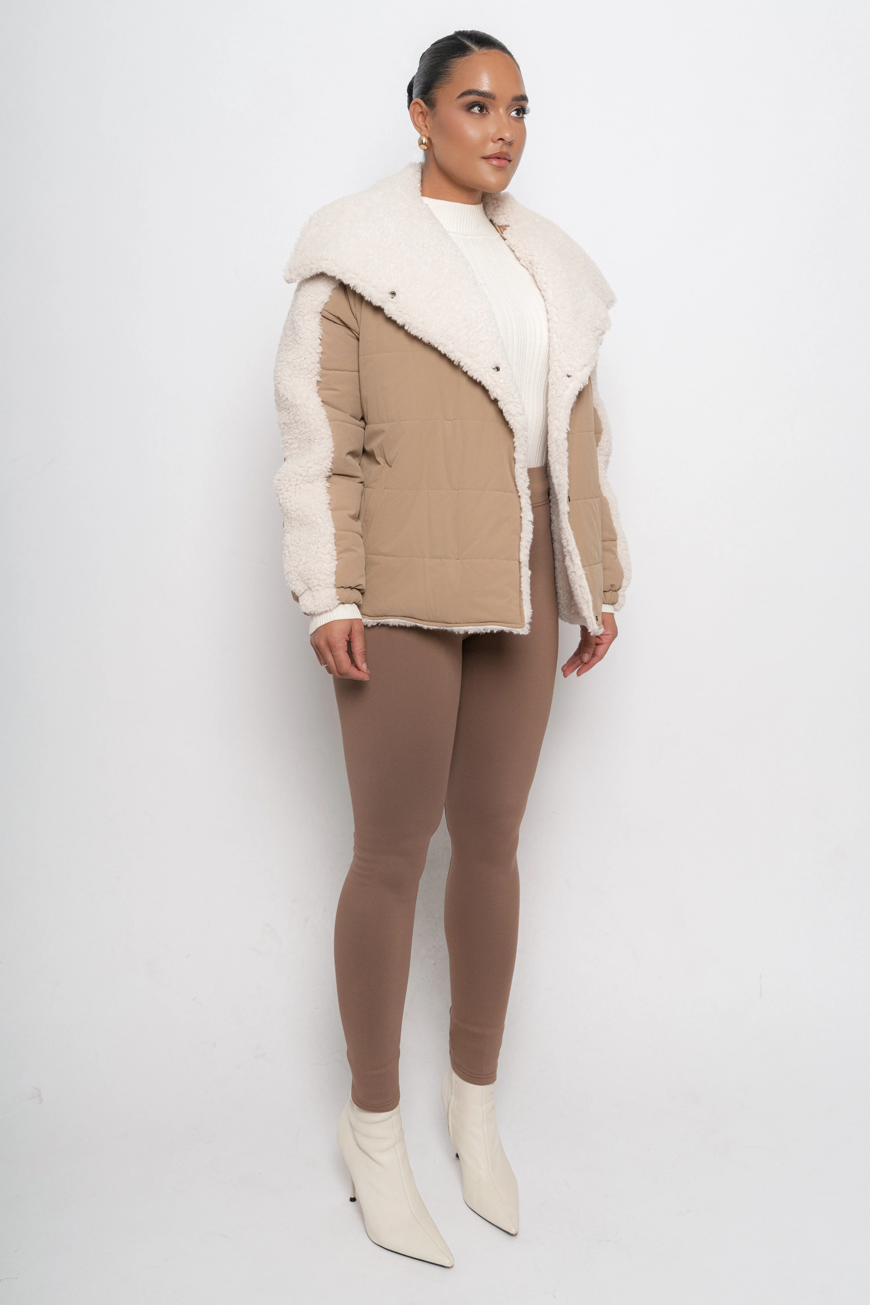 Brown Essential High-Waist Leggings - Image 6