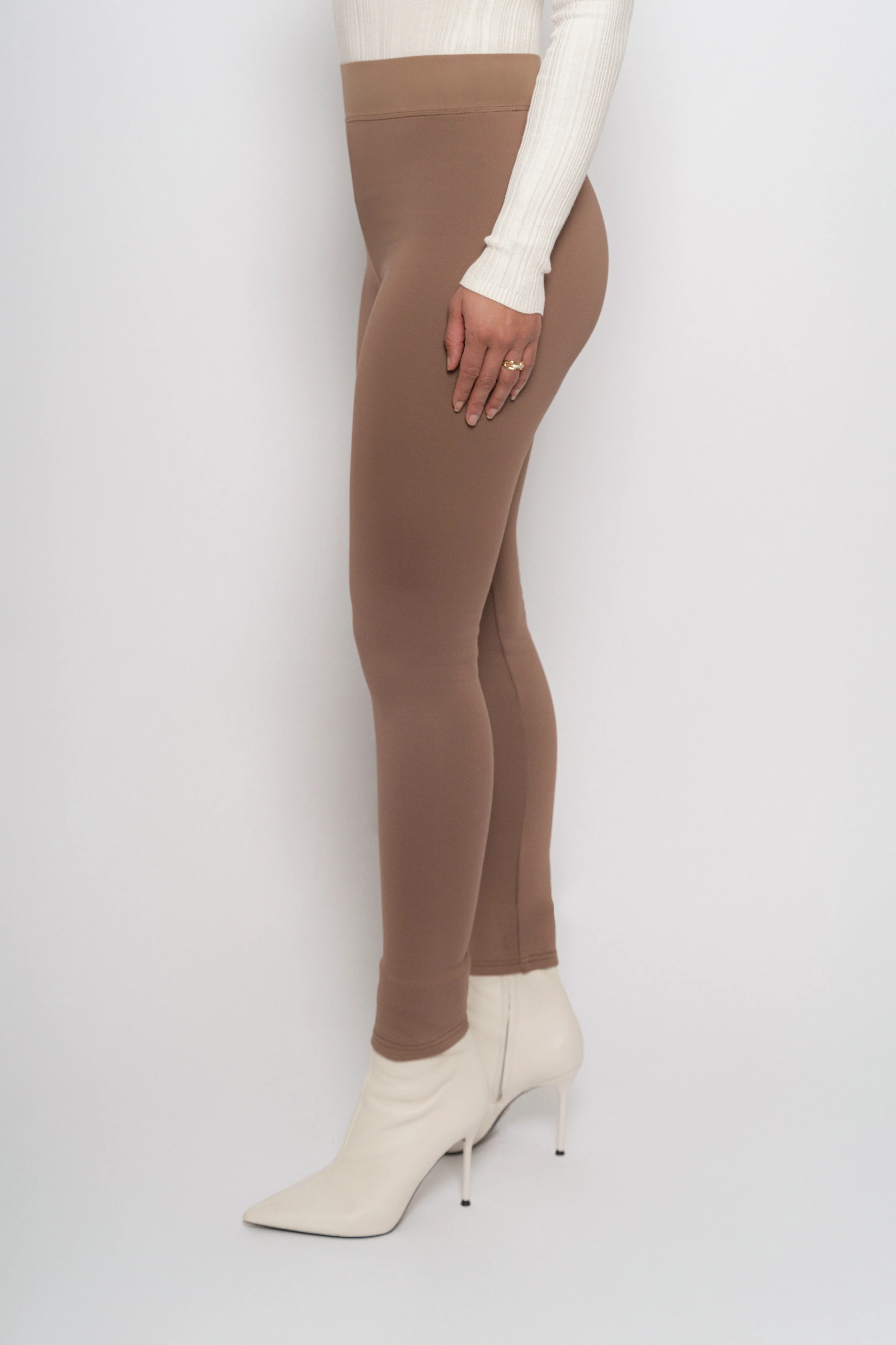 Brown Essential High-Waist Leggings - Image 7