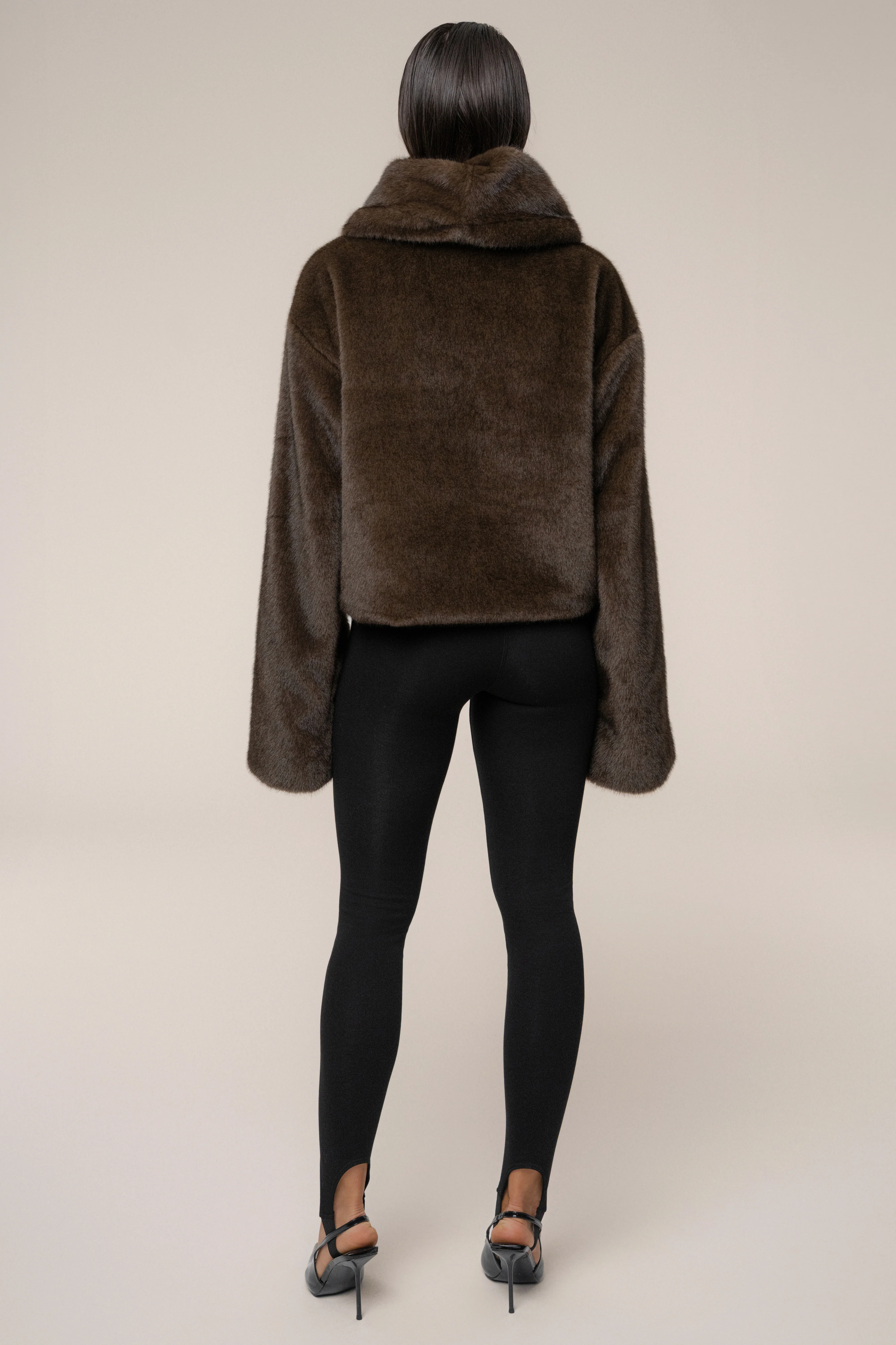 Brown Polished Faux Fur Pullover - Image 11
