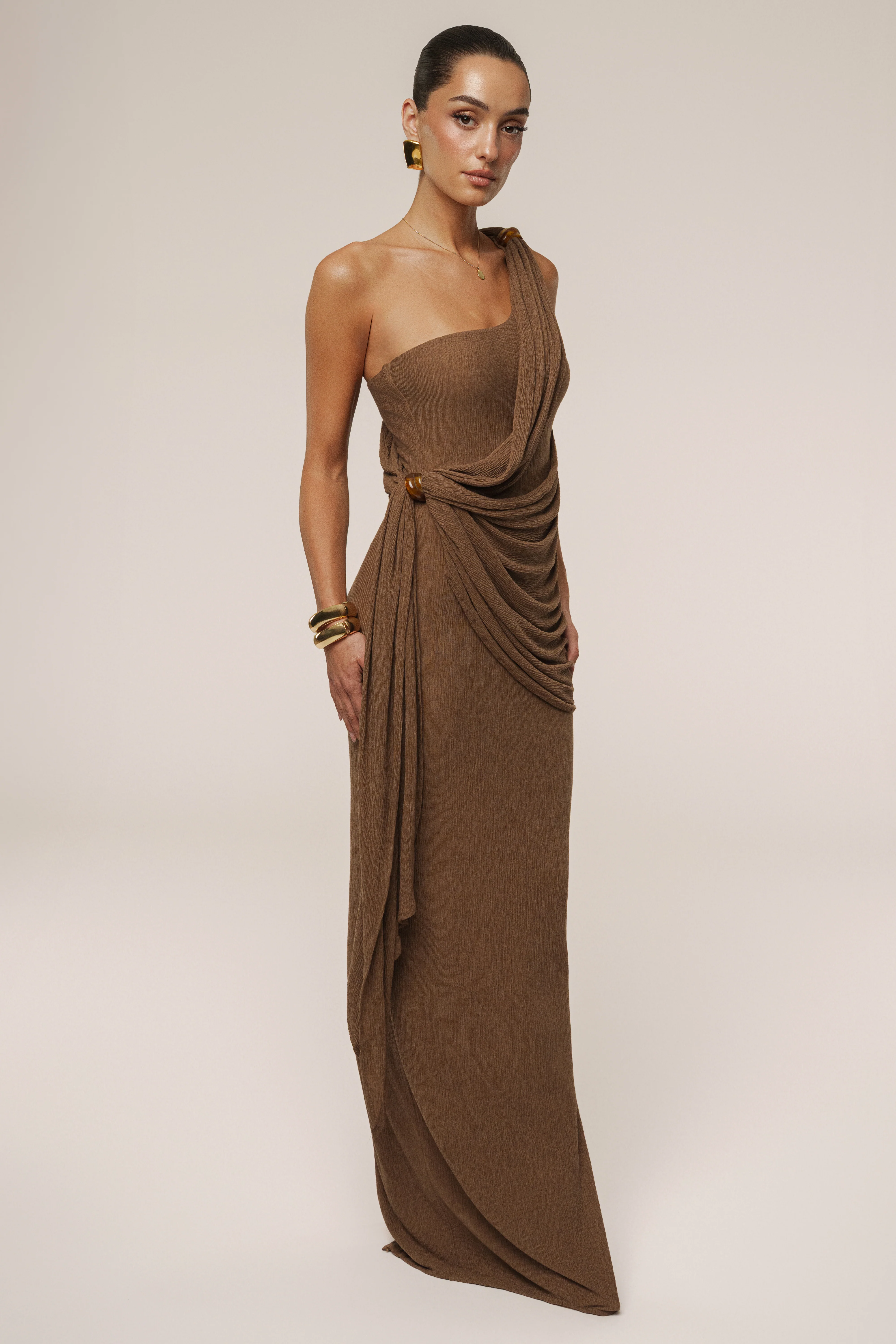 Brown Rich Mocha Wrap Dress - Image 6