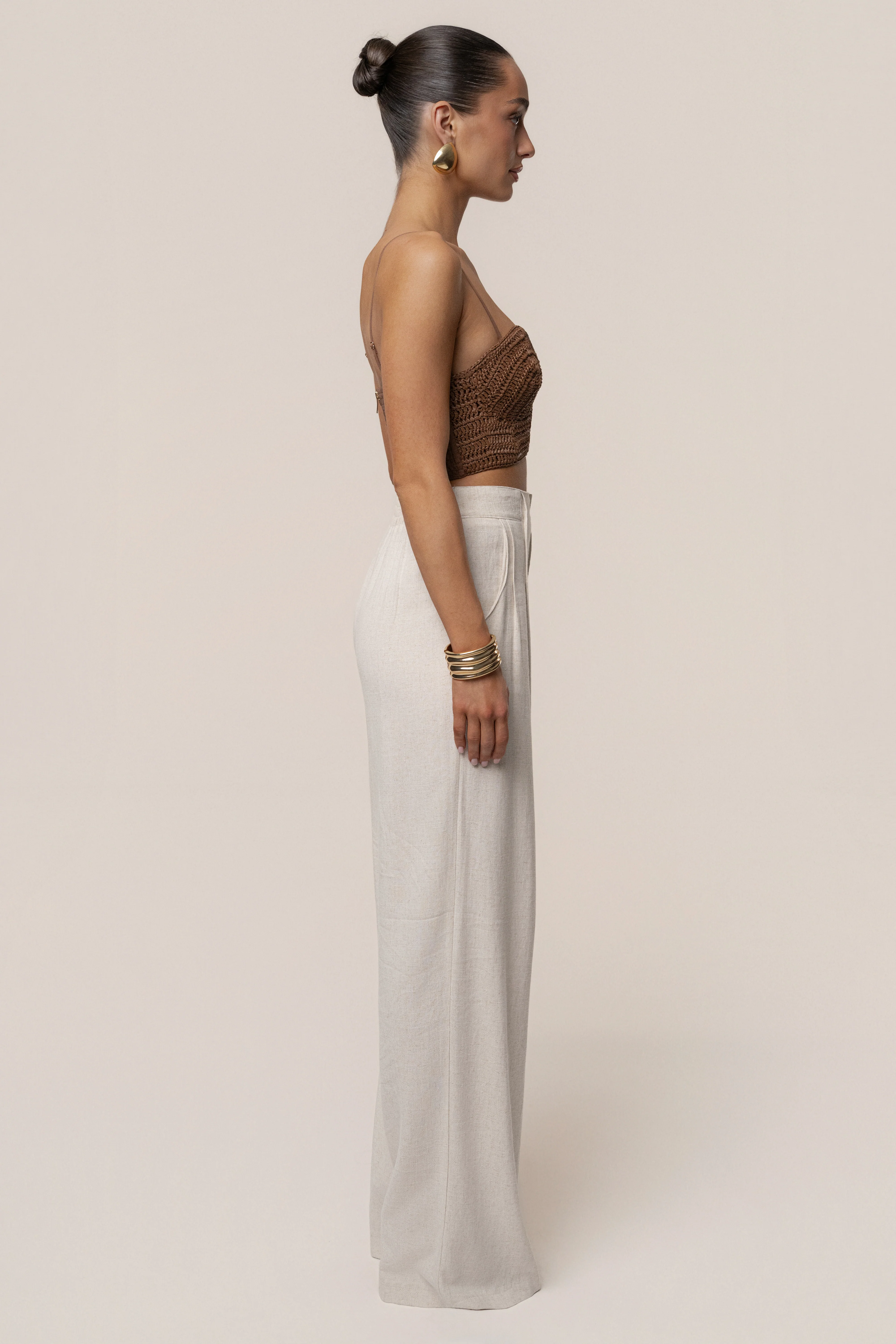 Brown Sail Away Texture Bustier - Image 15