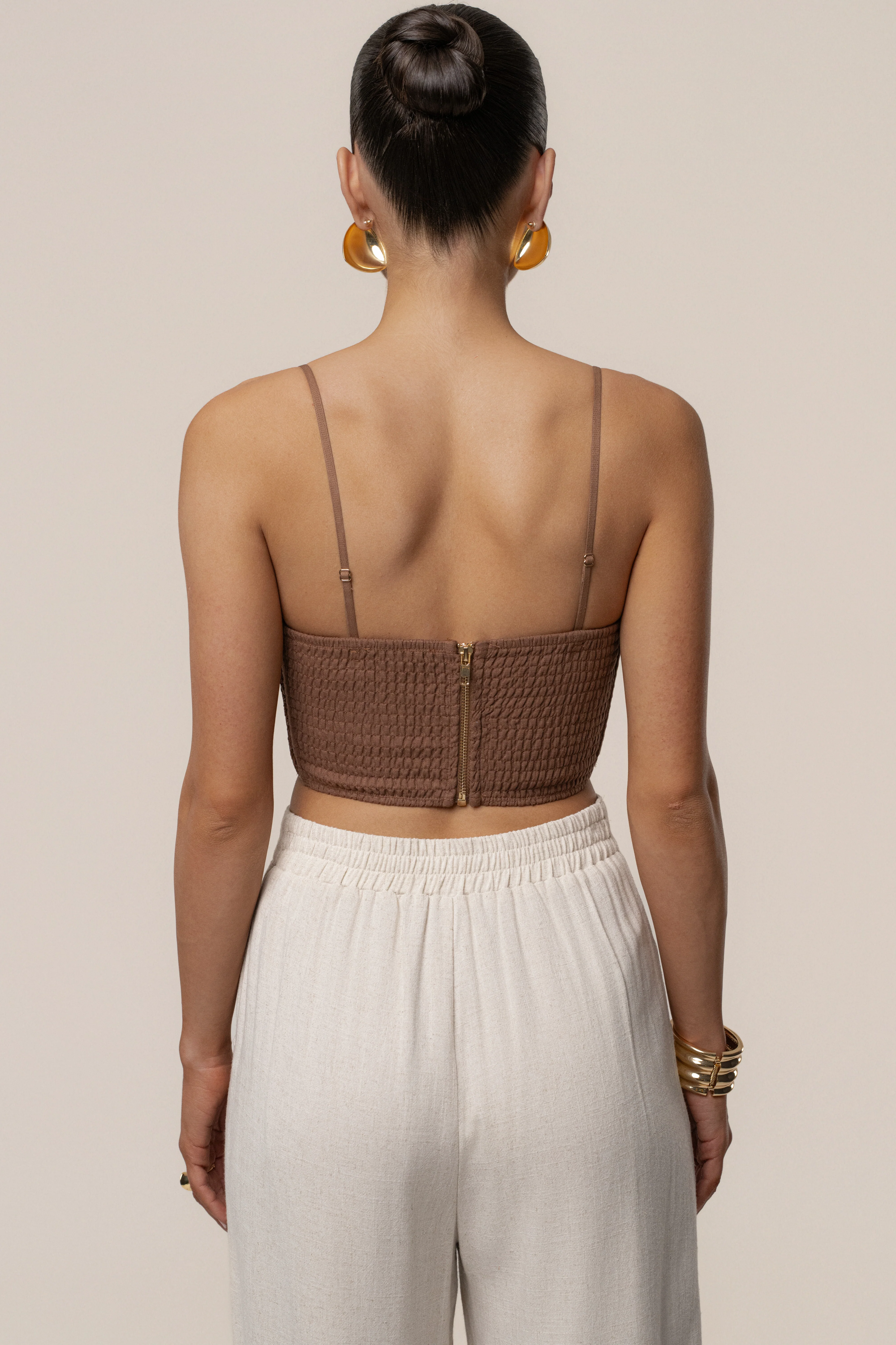 Brown Sail Away Texture Bustier - Image 7