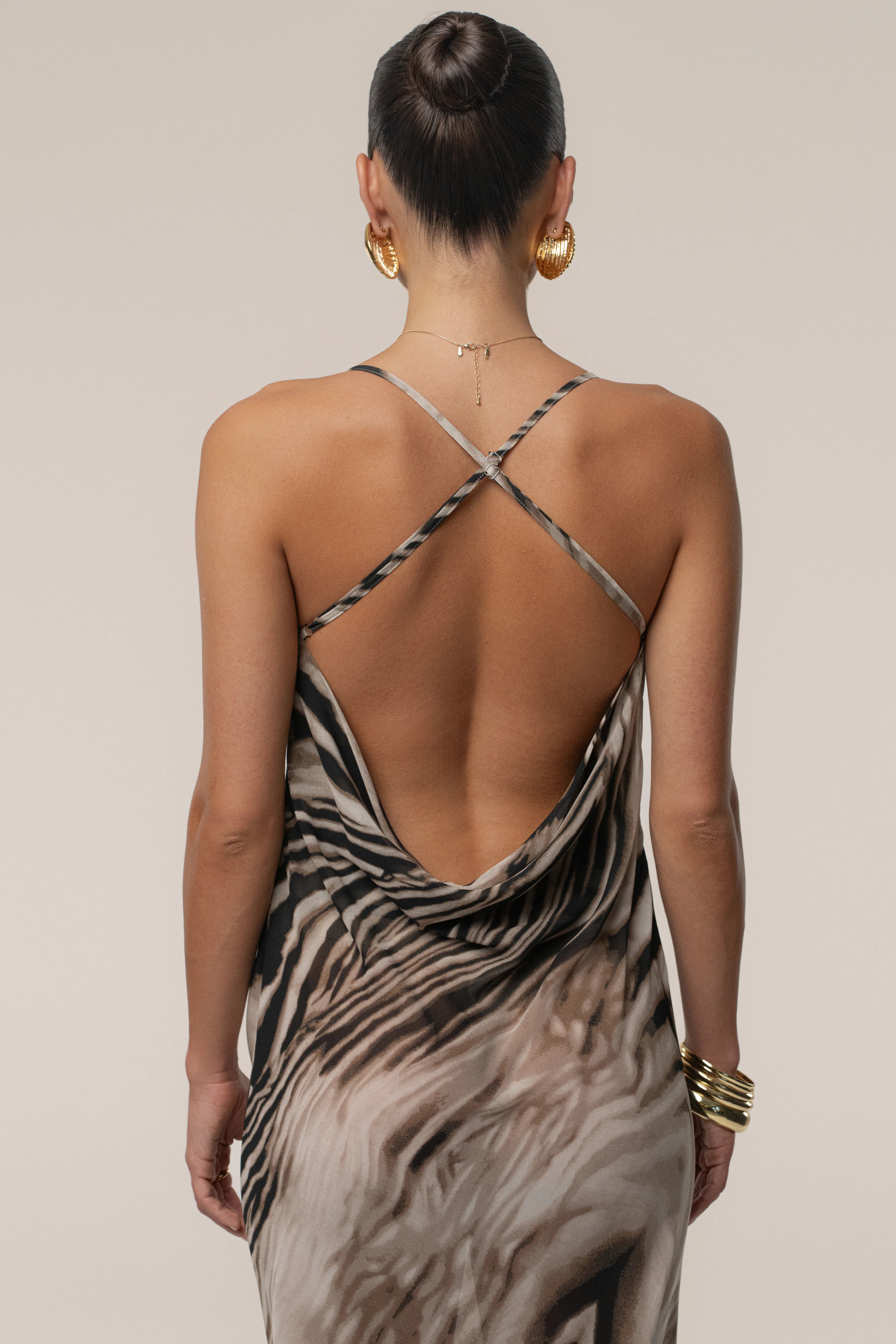 Brown Zebra Print Infinite Journey Maxi Dress - Image 15