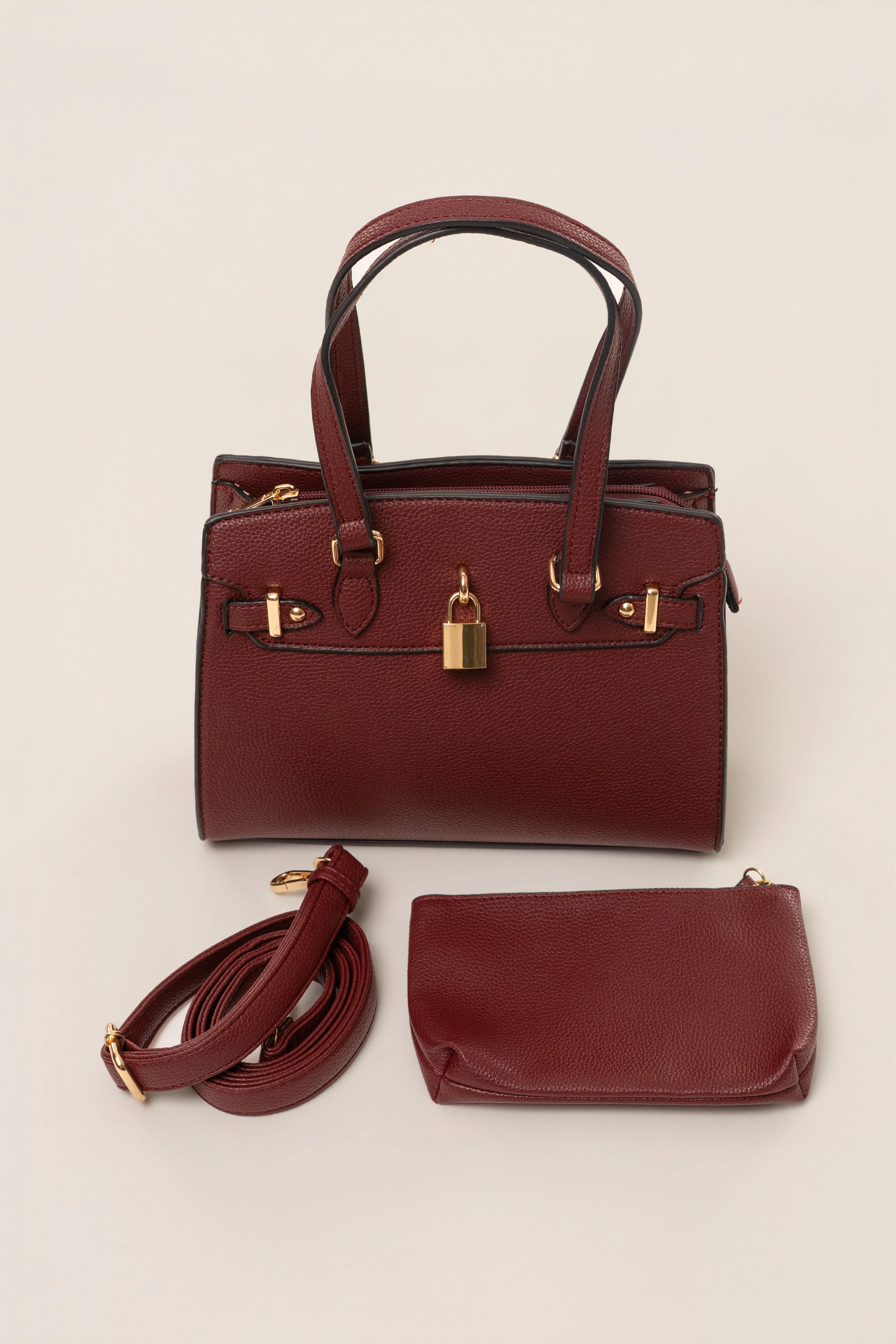 Burgundy Alva Handbag - Image 10