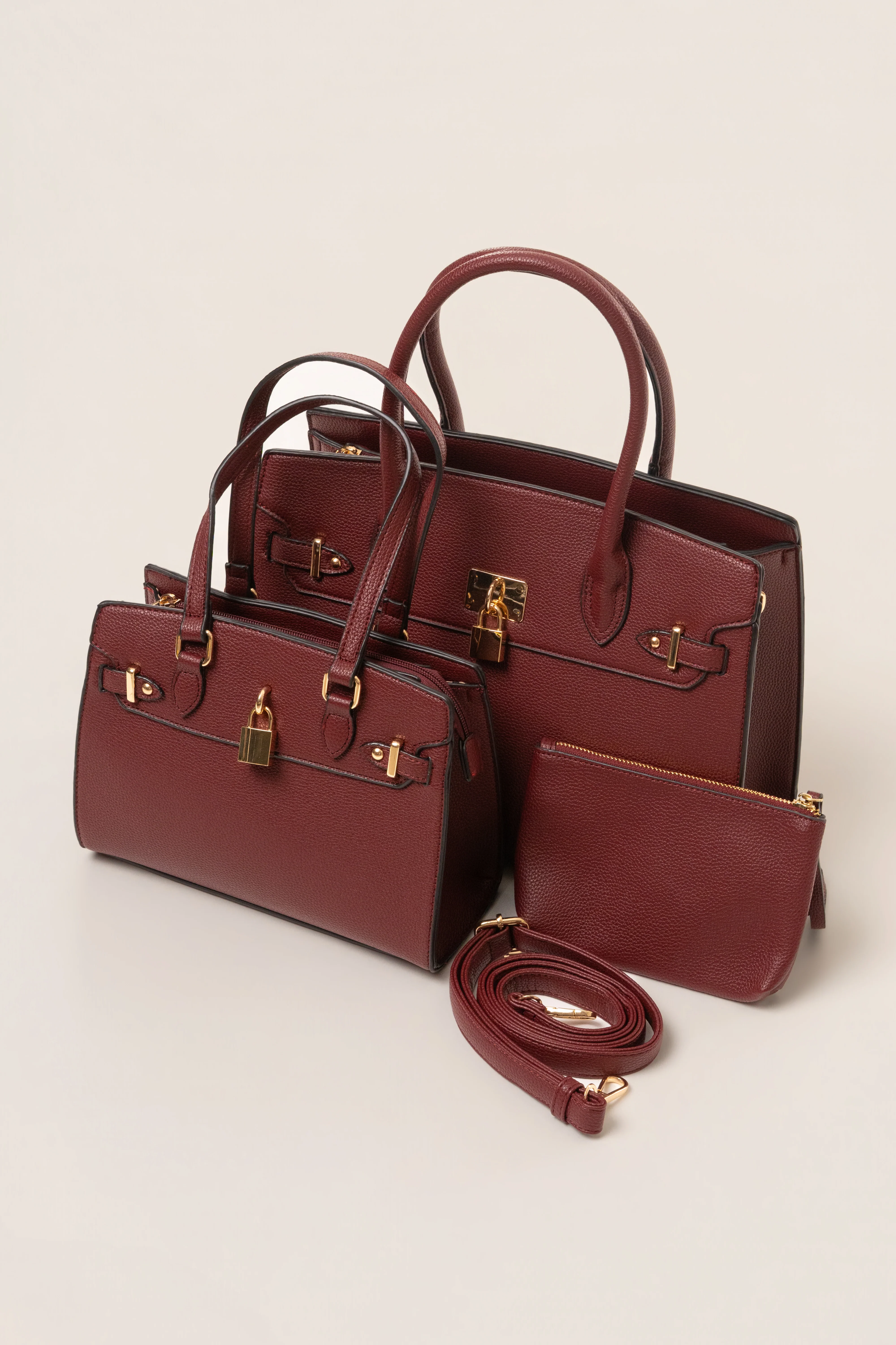 Burgundy Alva Handbag - Image 6