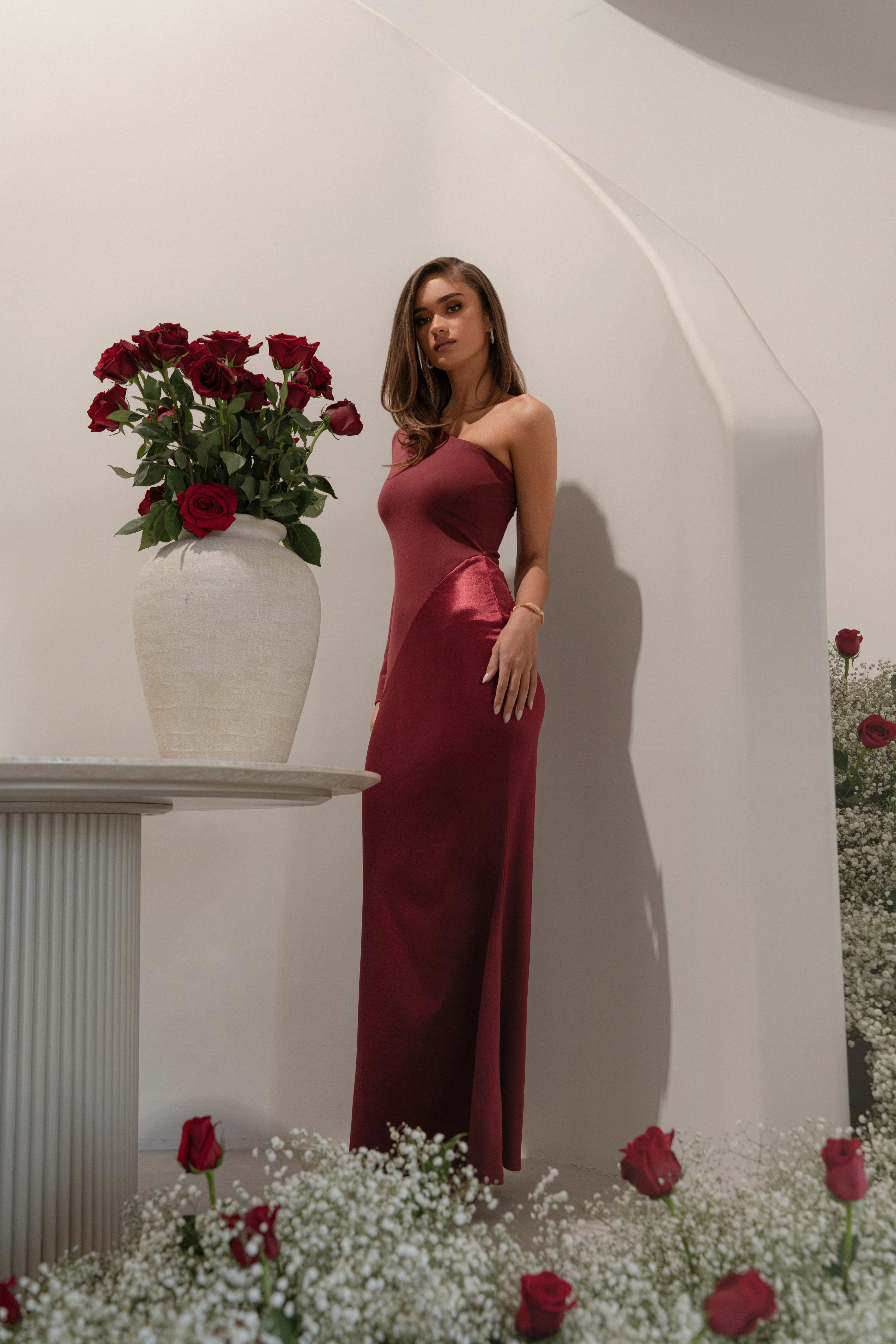 Burgundy Look Of Desire Maxi Dress - Image 5