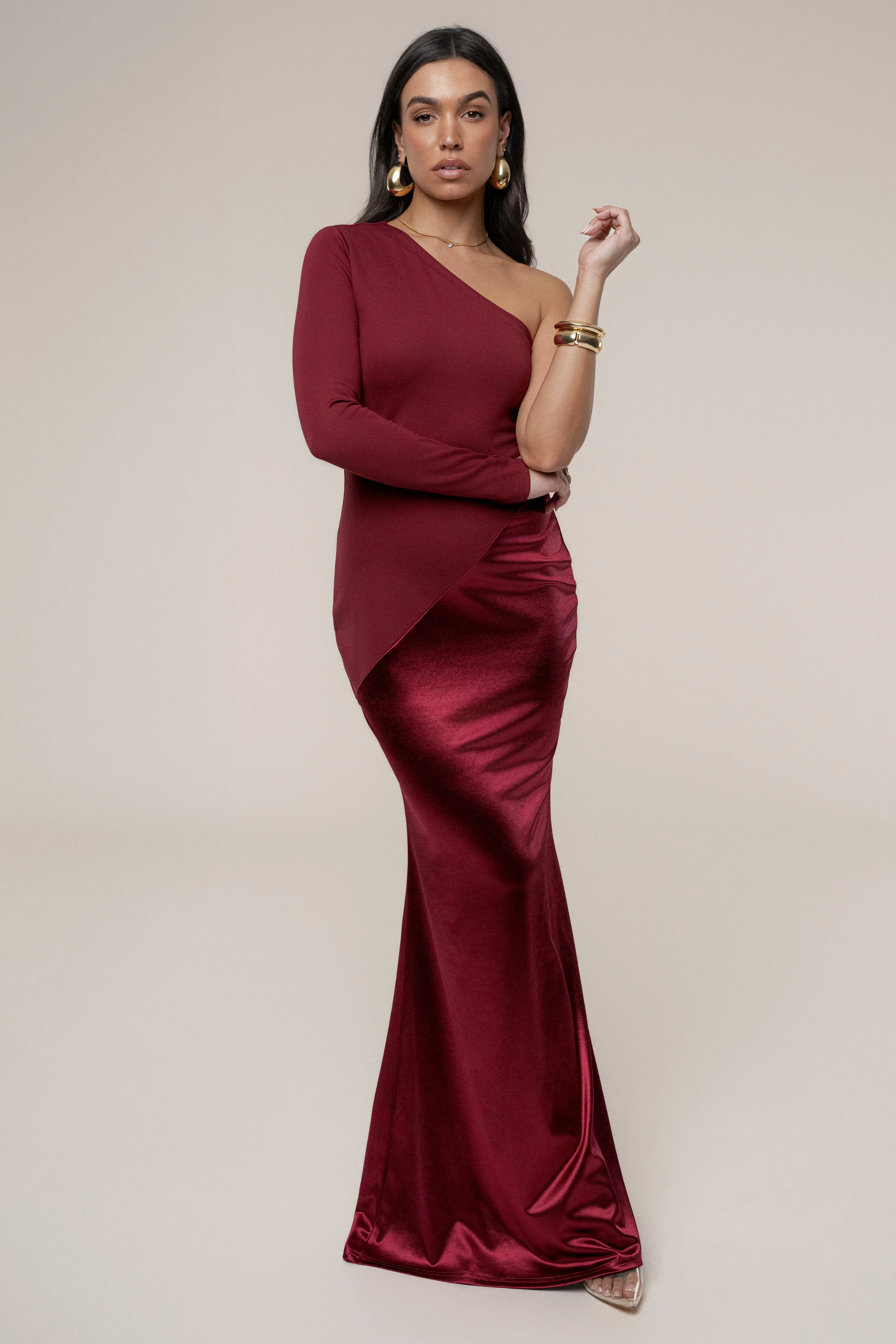 Burgundy Look Of Desire Maxi Dress - Image 7