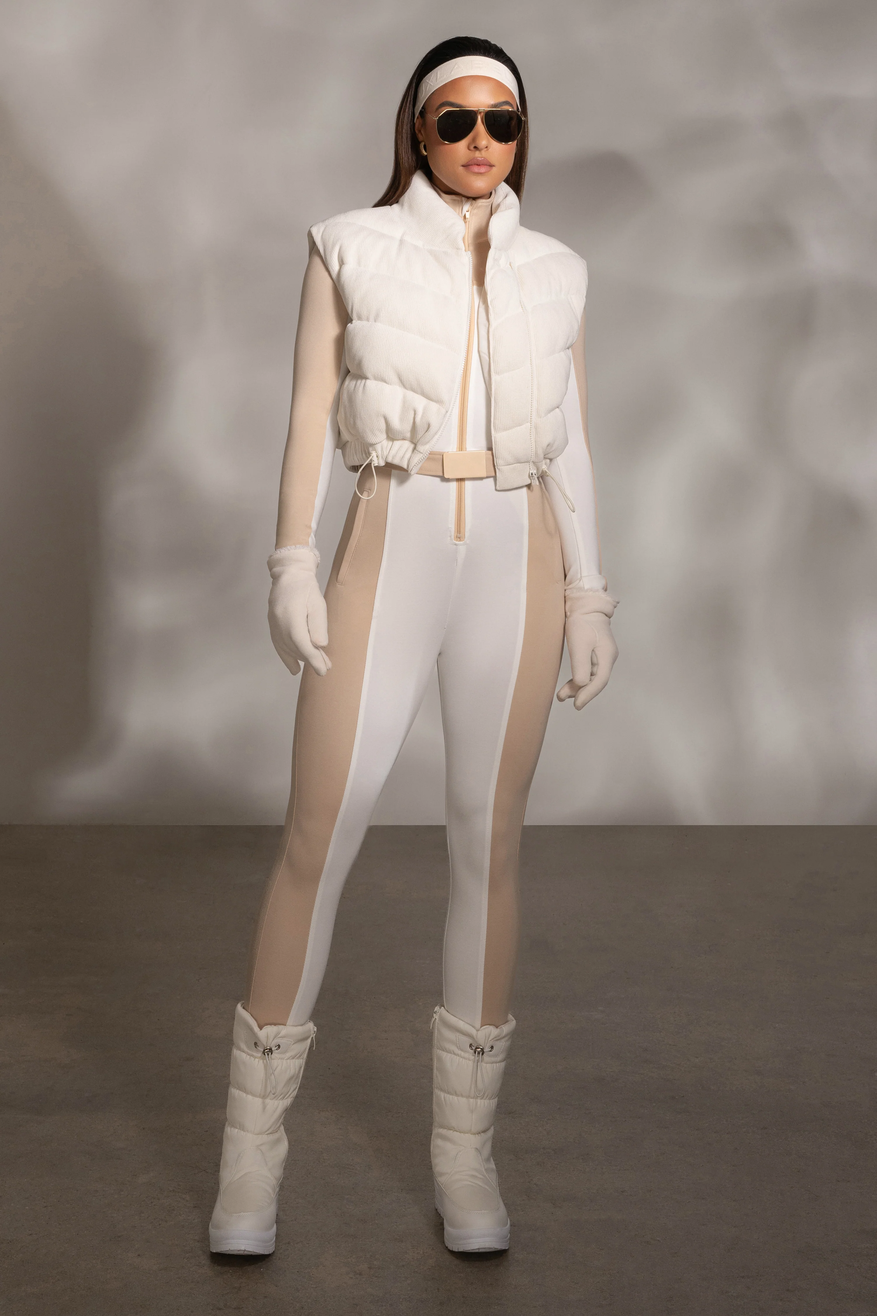 Buttercream Delma Ribbed Puffer Vest - Image 5