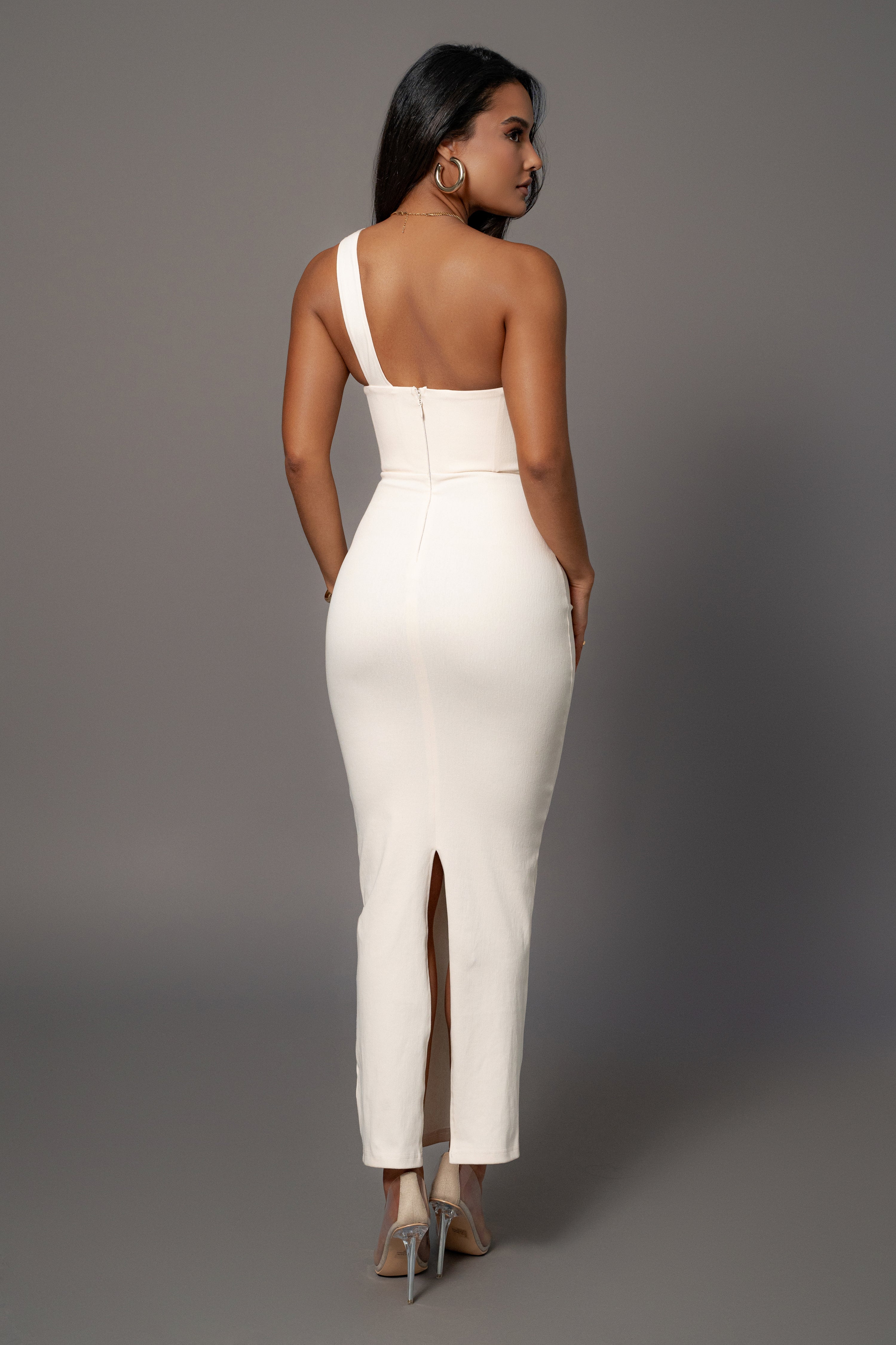 Buttercream Denim Krishna One Shoulder Maxi Dress - Image 23