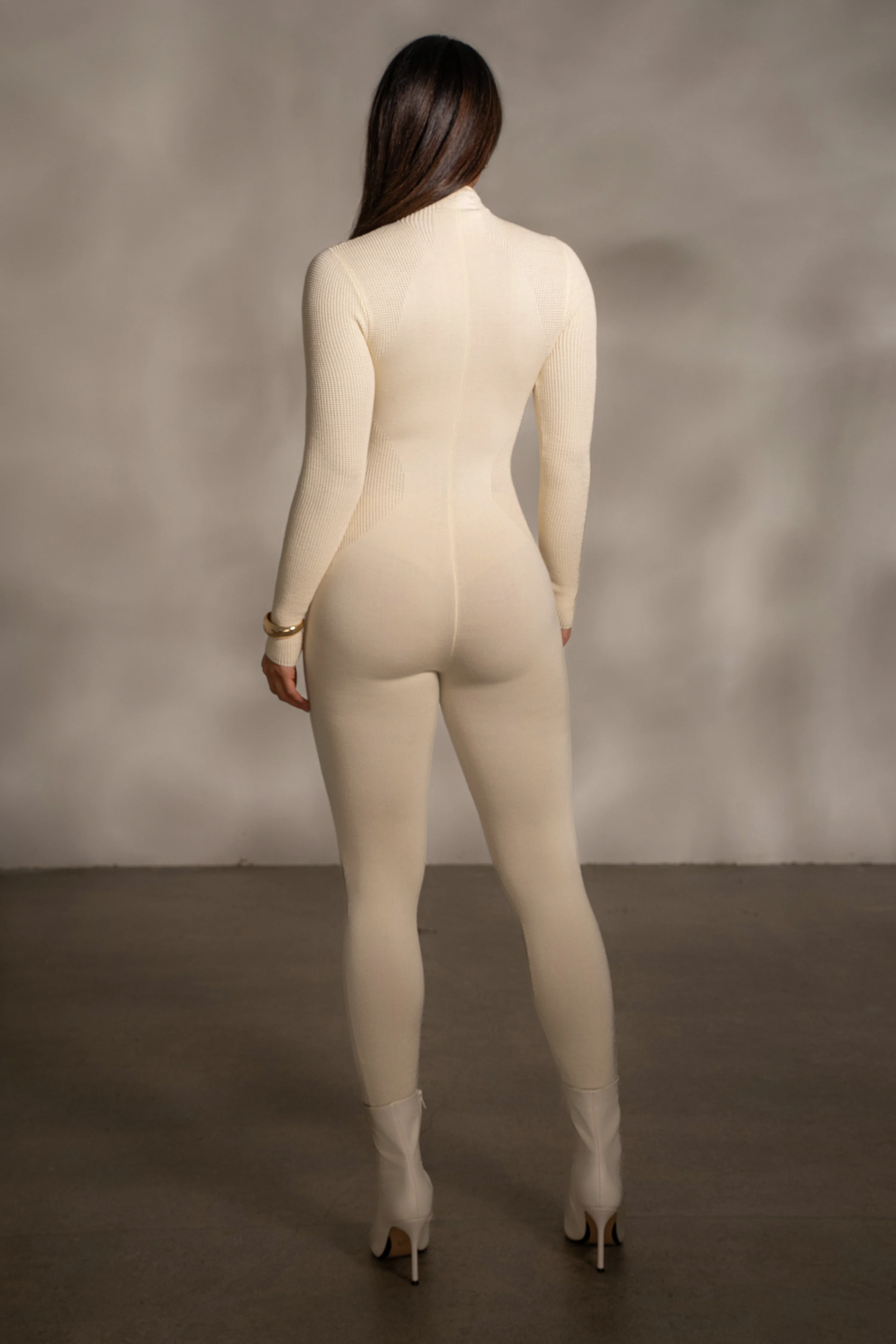 Buttercream Kris Front Zipper Jumpsuit - Image 8