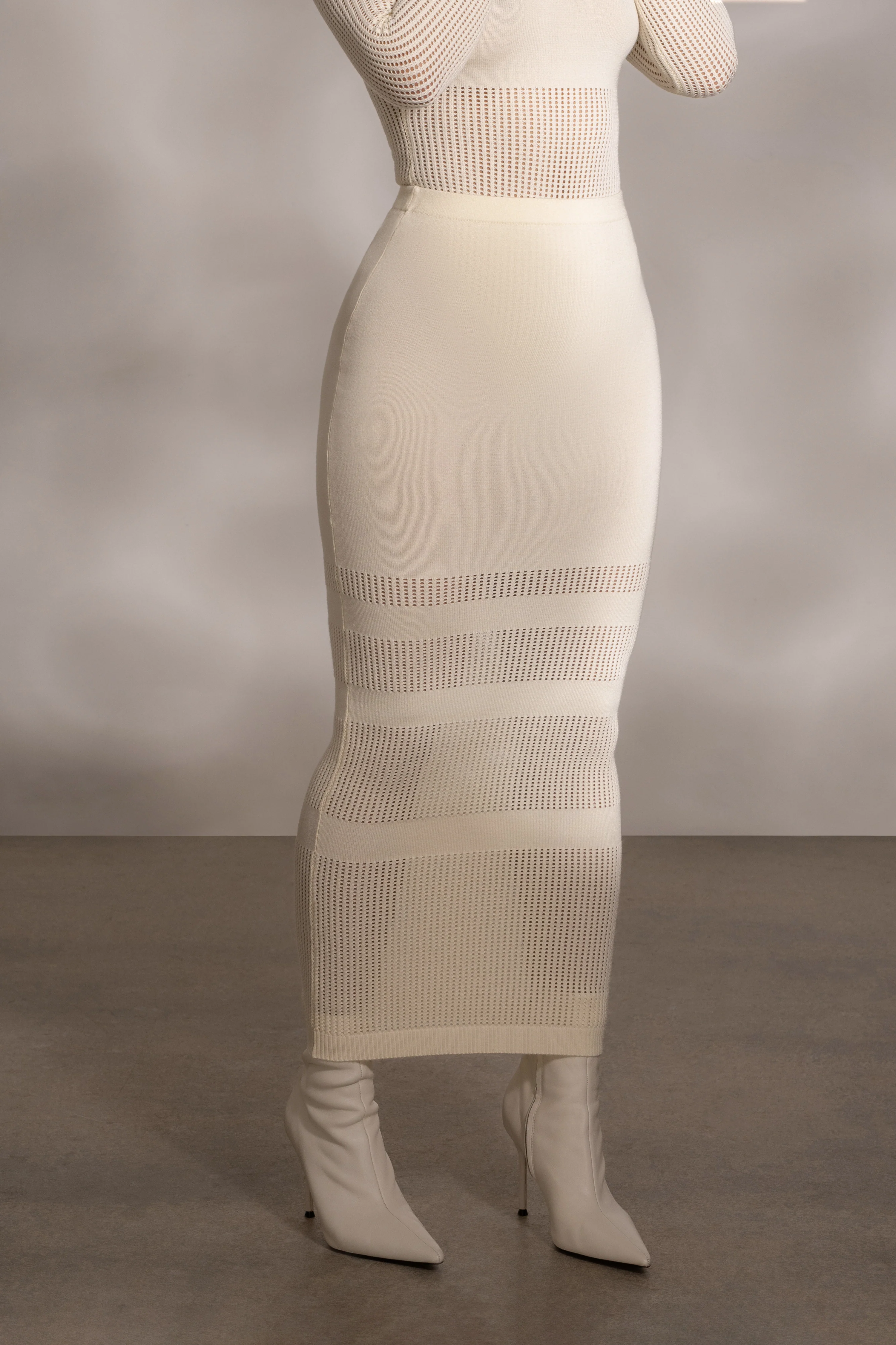 Buttercream Lina Knit Maxi Skirt - Image 3