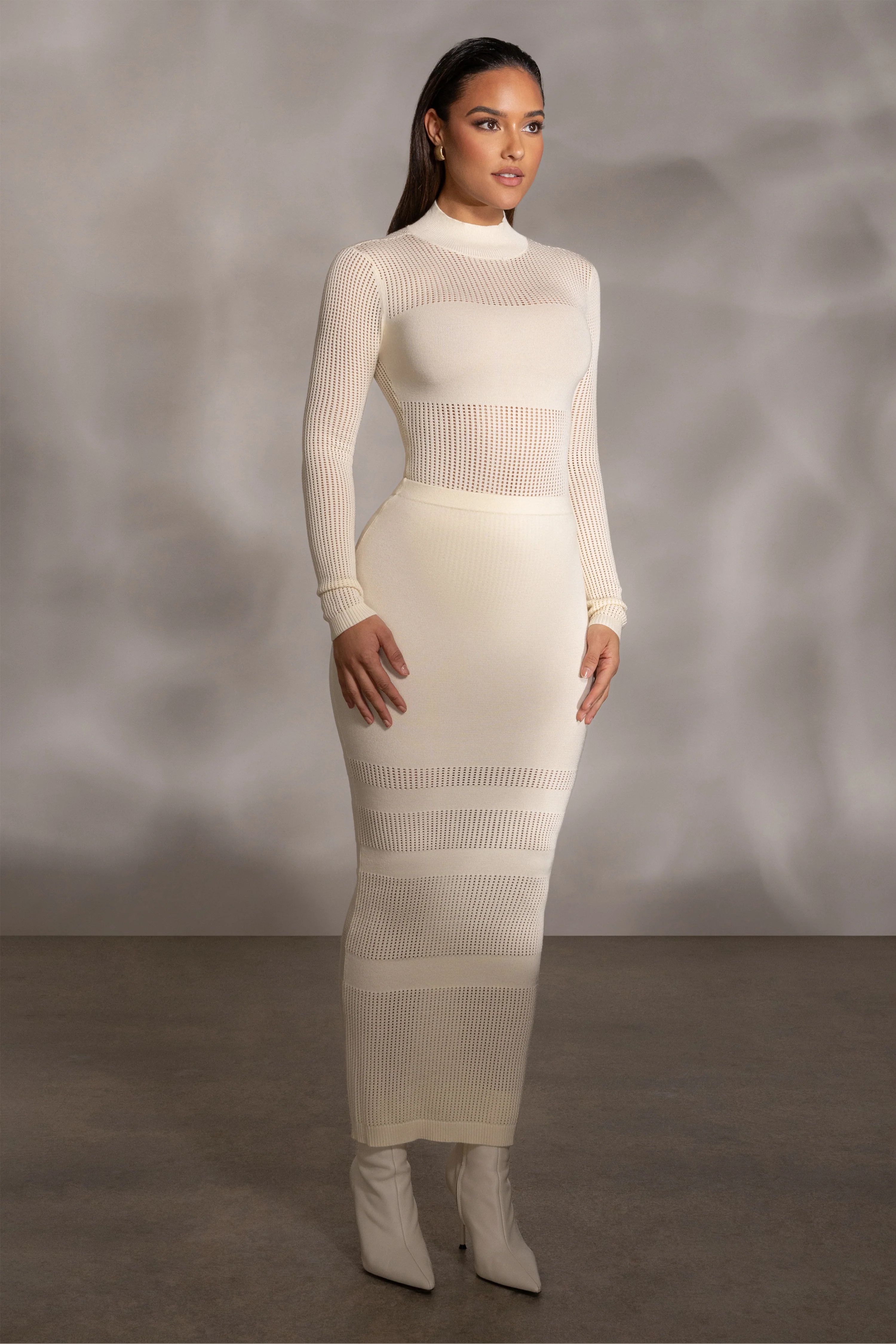 Buttercream Lina Knit Maxi Skirt - Image 4