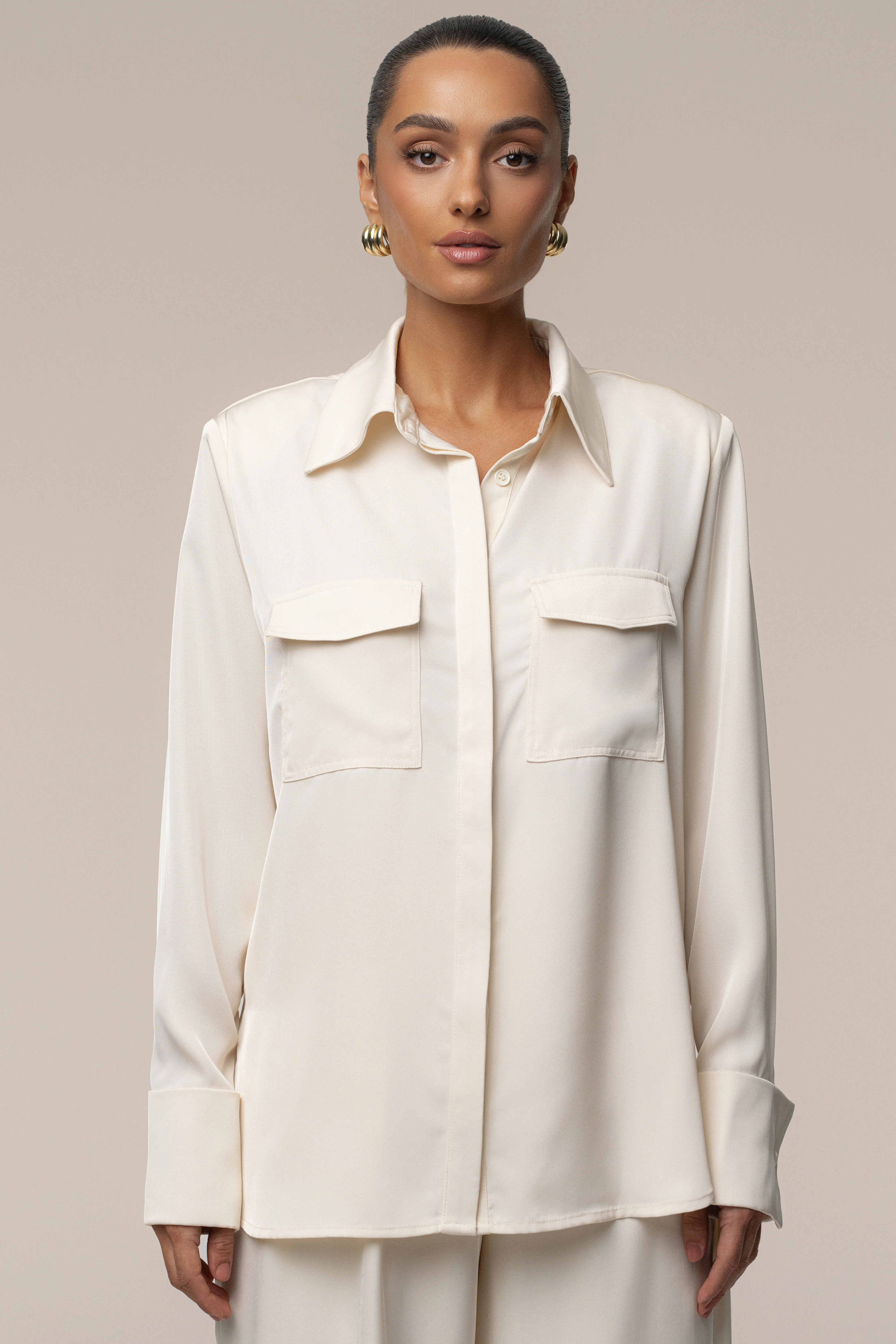 Buttercream Misty Button Up - Image 7