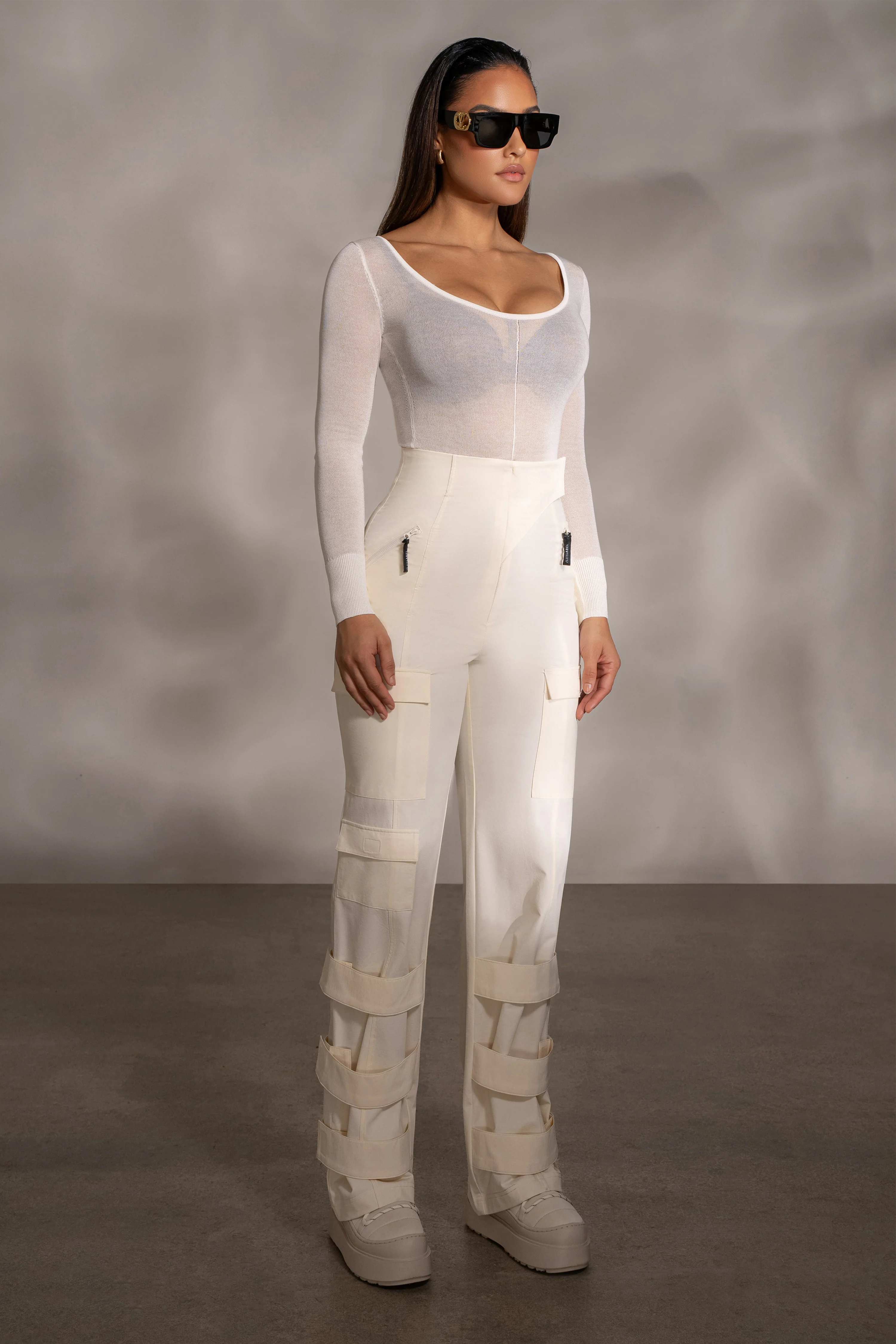 Buttercream Nyah Nylon Utility Pants - Image 10