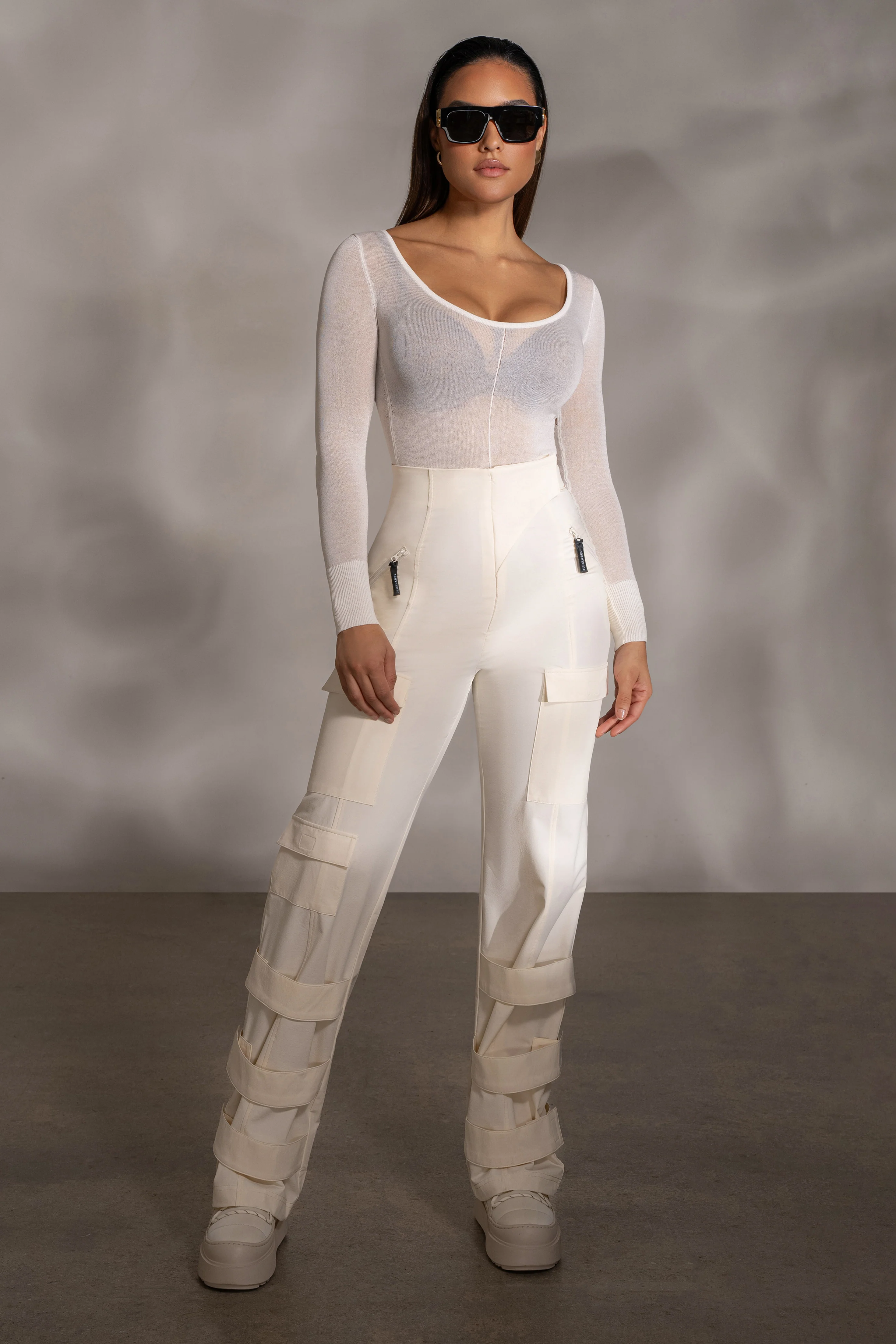 Buttercream Nyah Nylon Utility Pants - Image 5