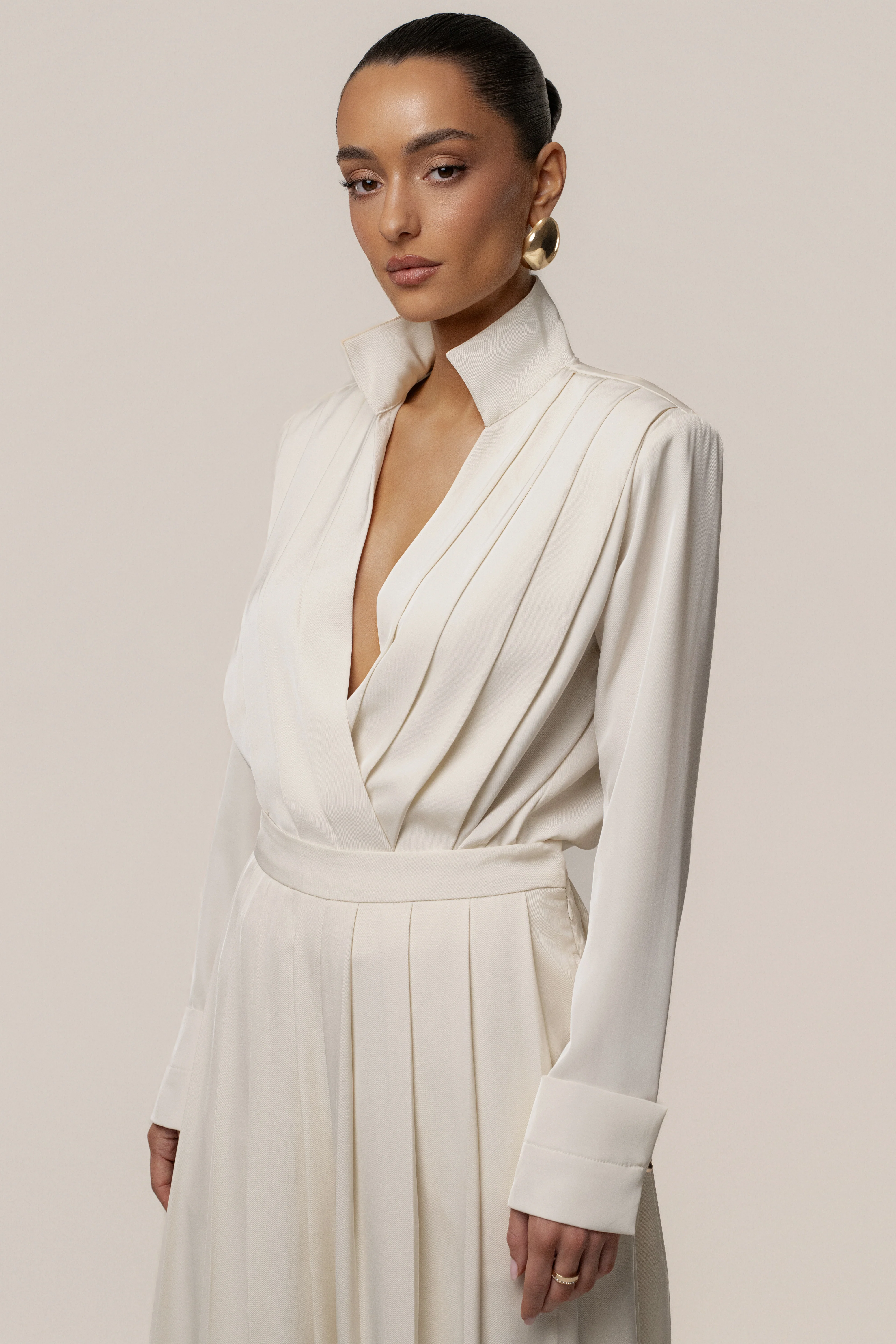 Buttercream Visionary Pleated Bodysuit - Image 13