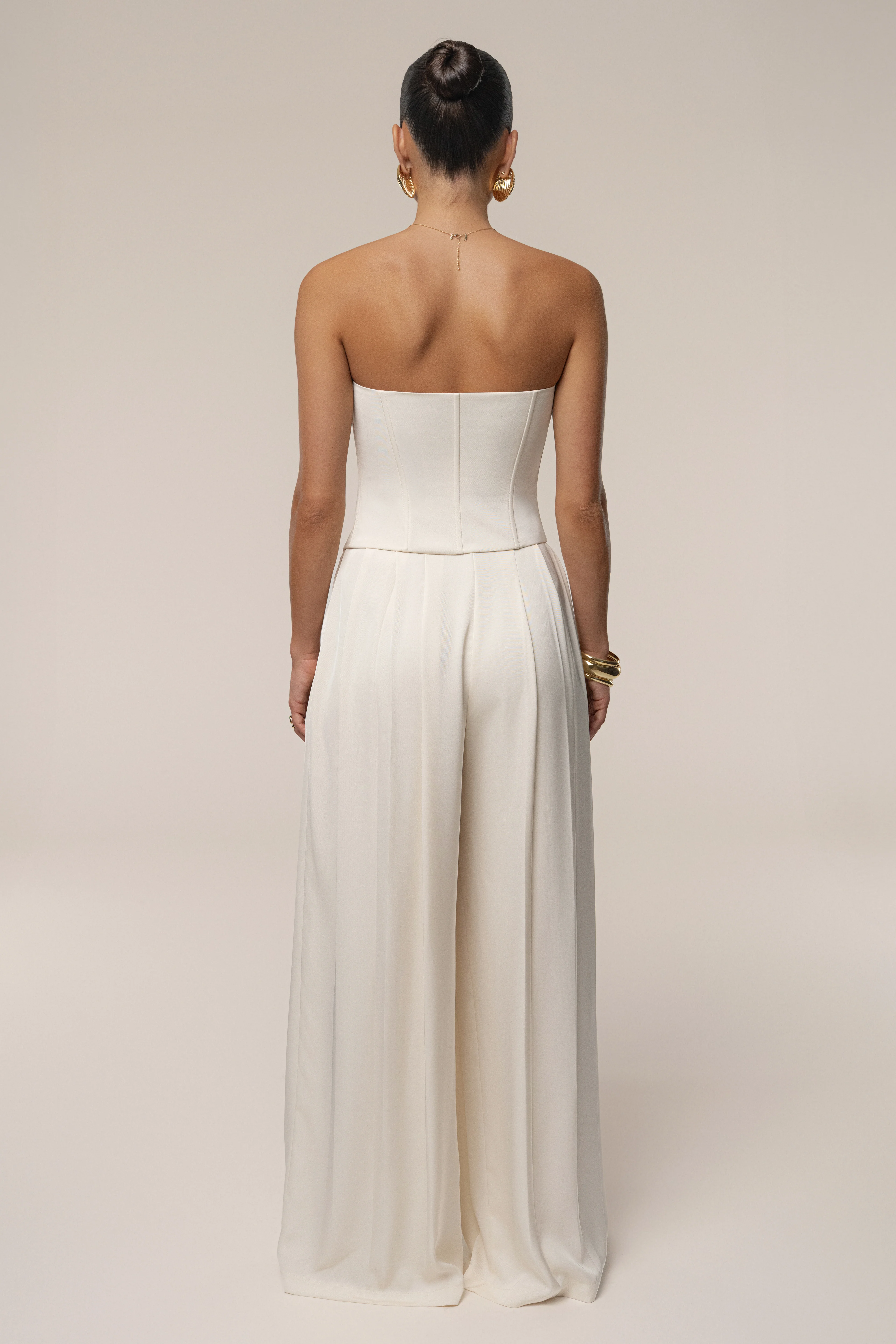 Buttercream Viv Satin Bustier Top - Image 15