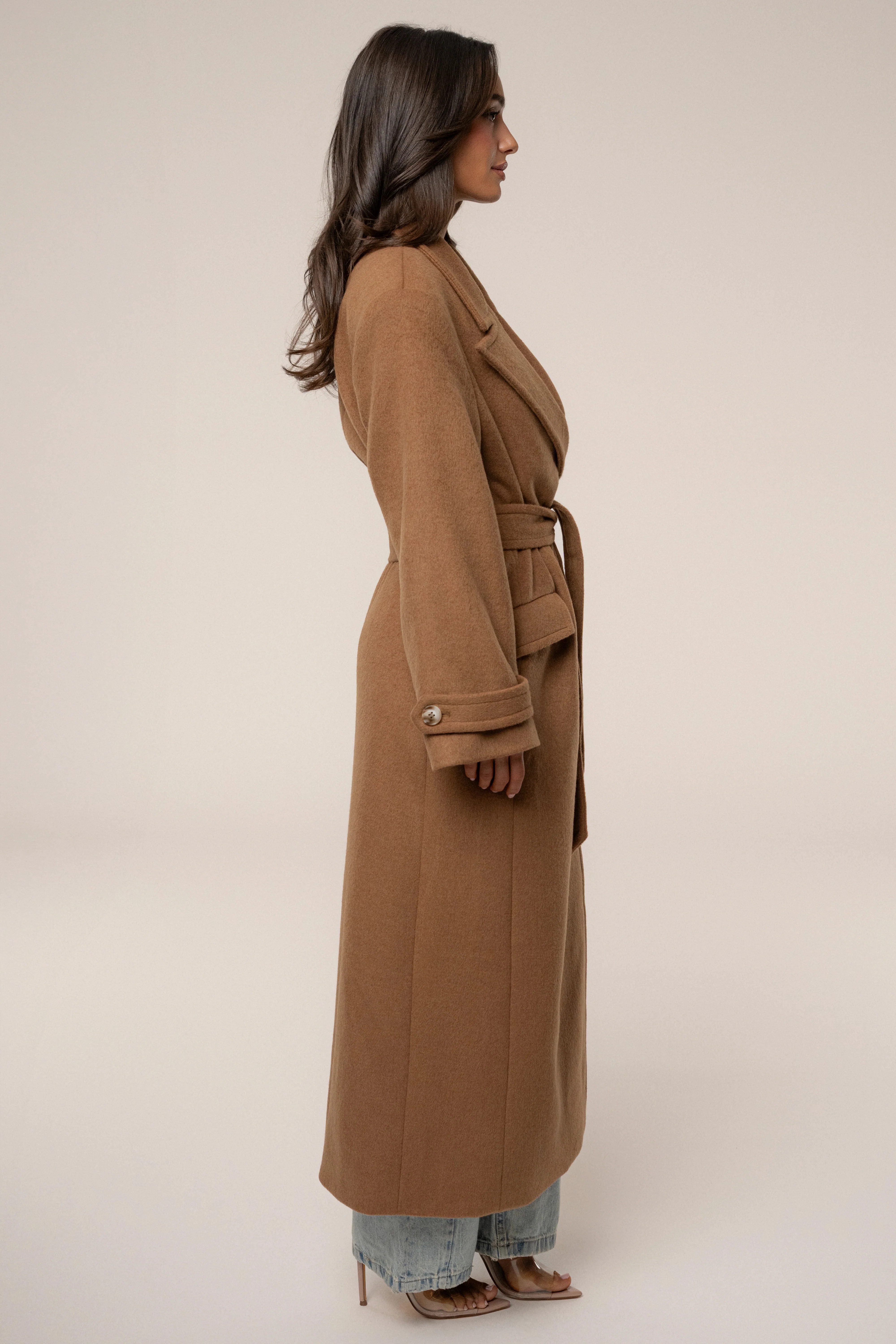 Camel Empire Longline Coat - Image 10