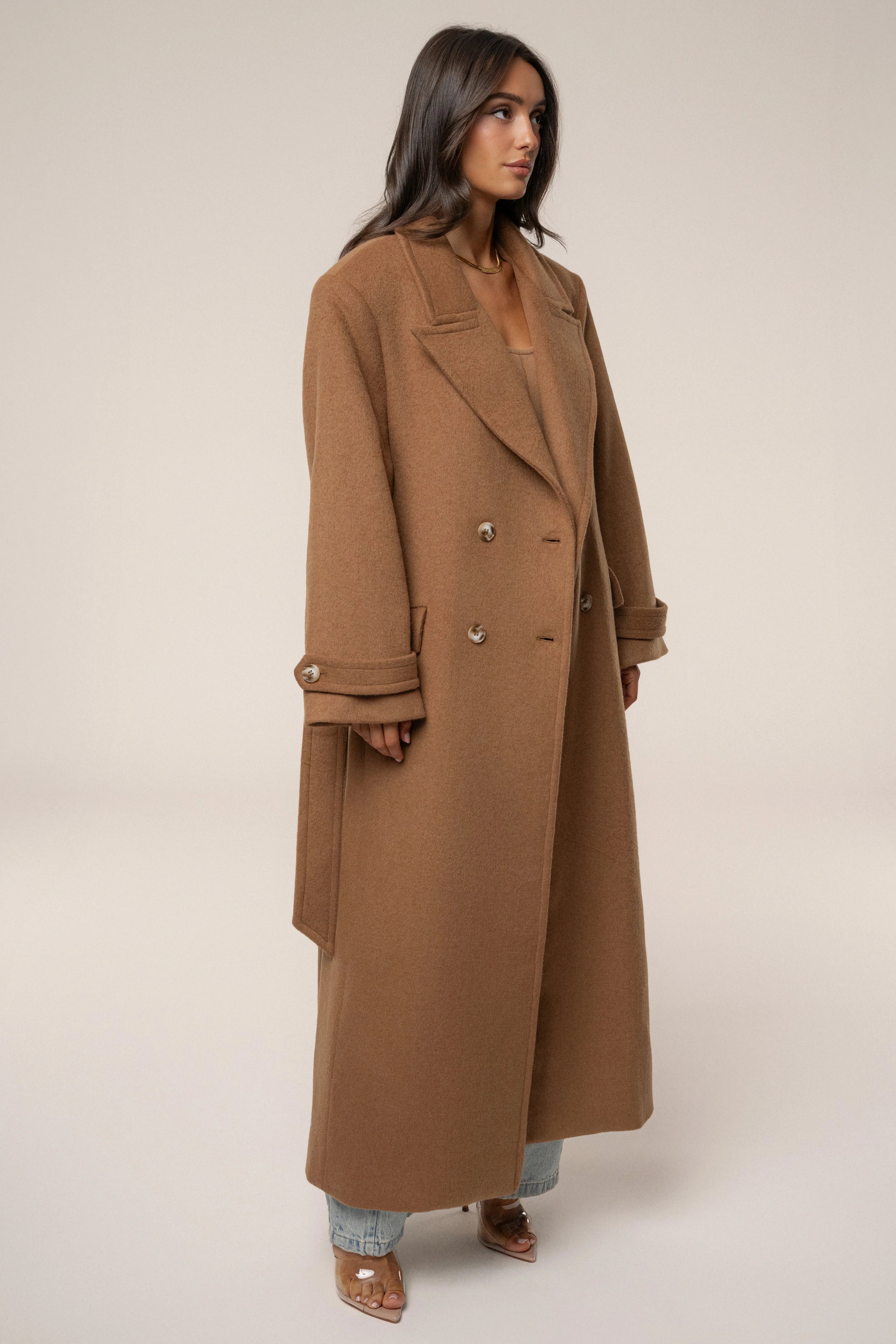 Camel Empire Longline Coat - Image 8
