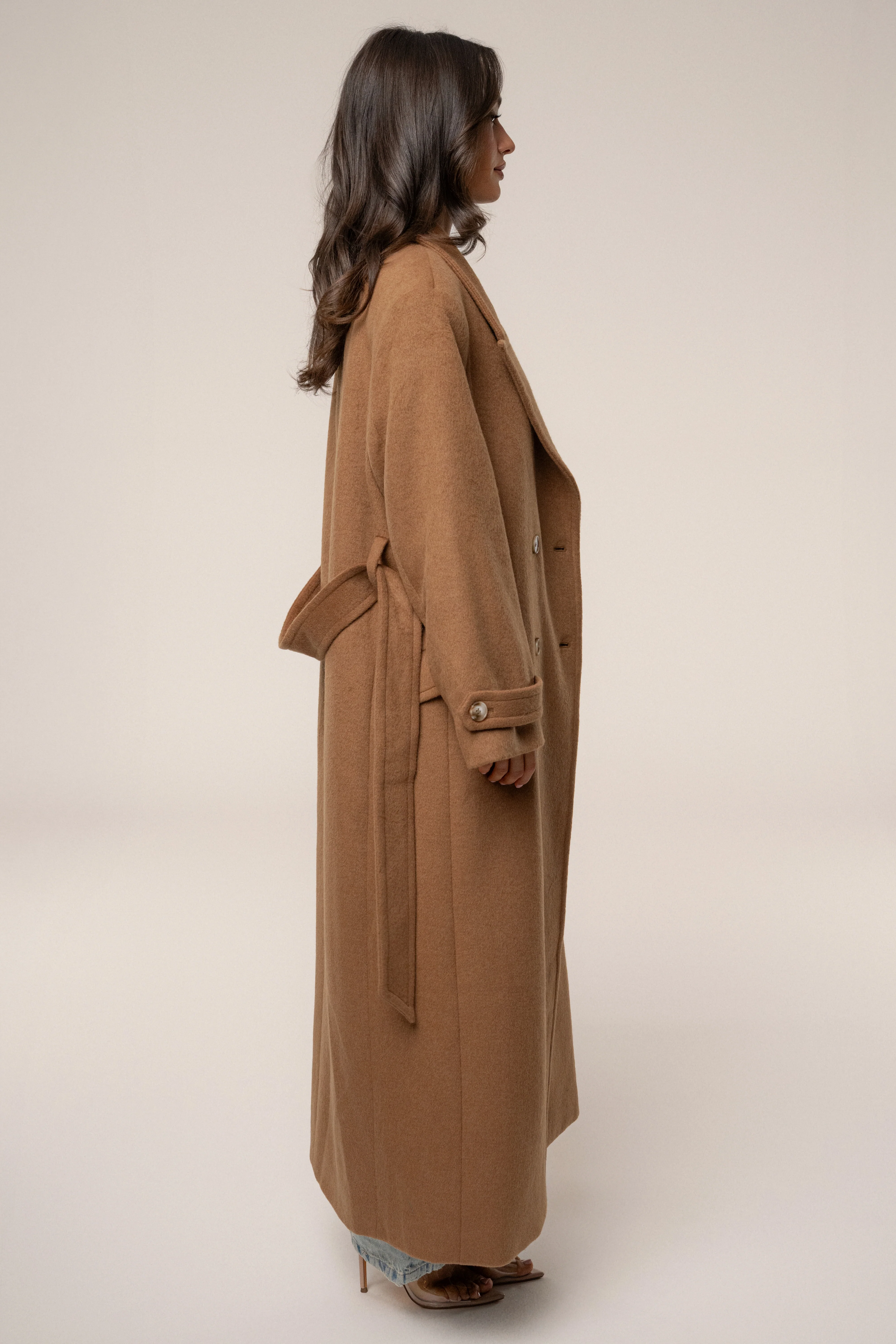 Camel Empire Longline Coat - Image 9