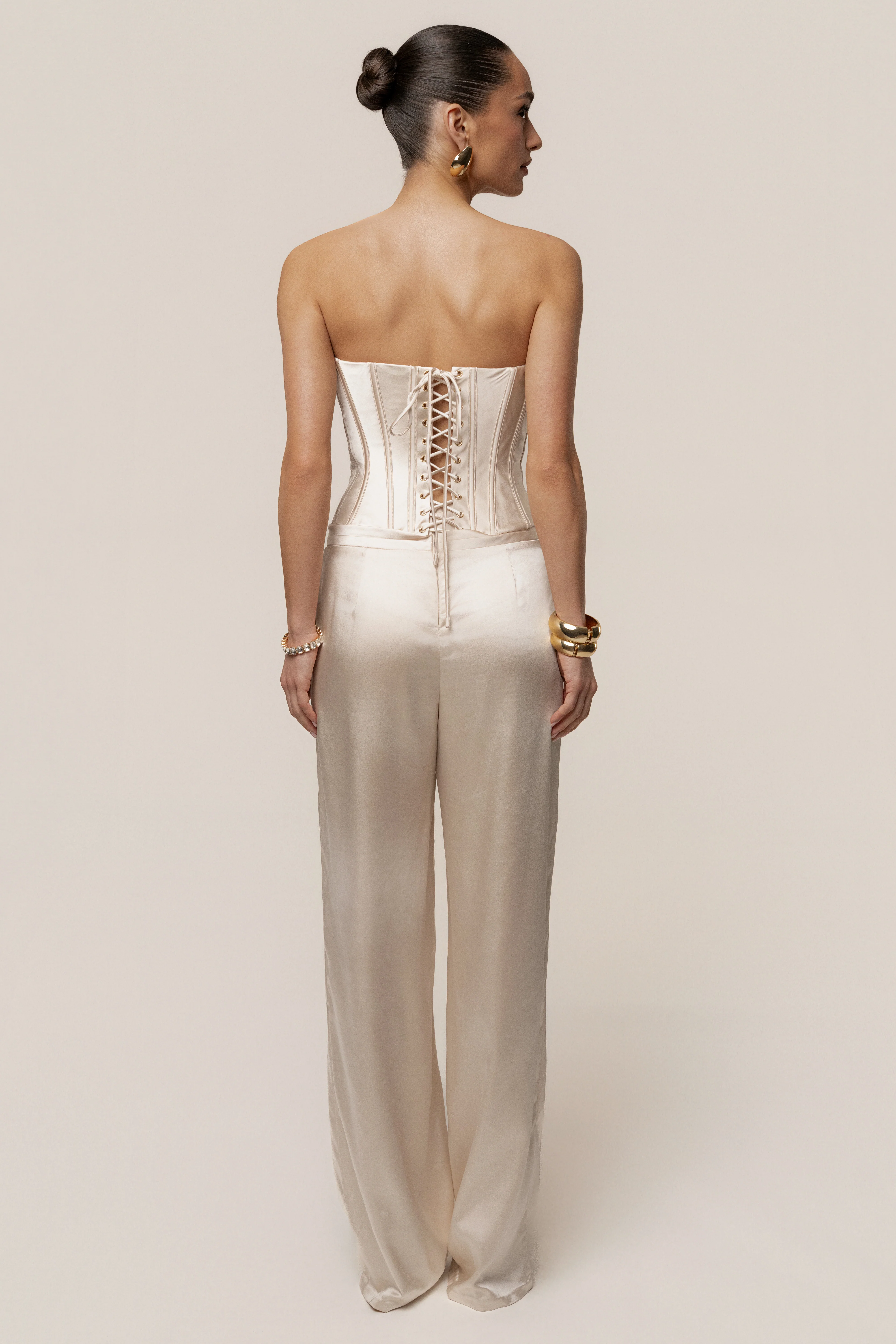 Champagne Adore Me Satin Corset - Image 10