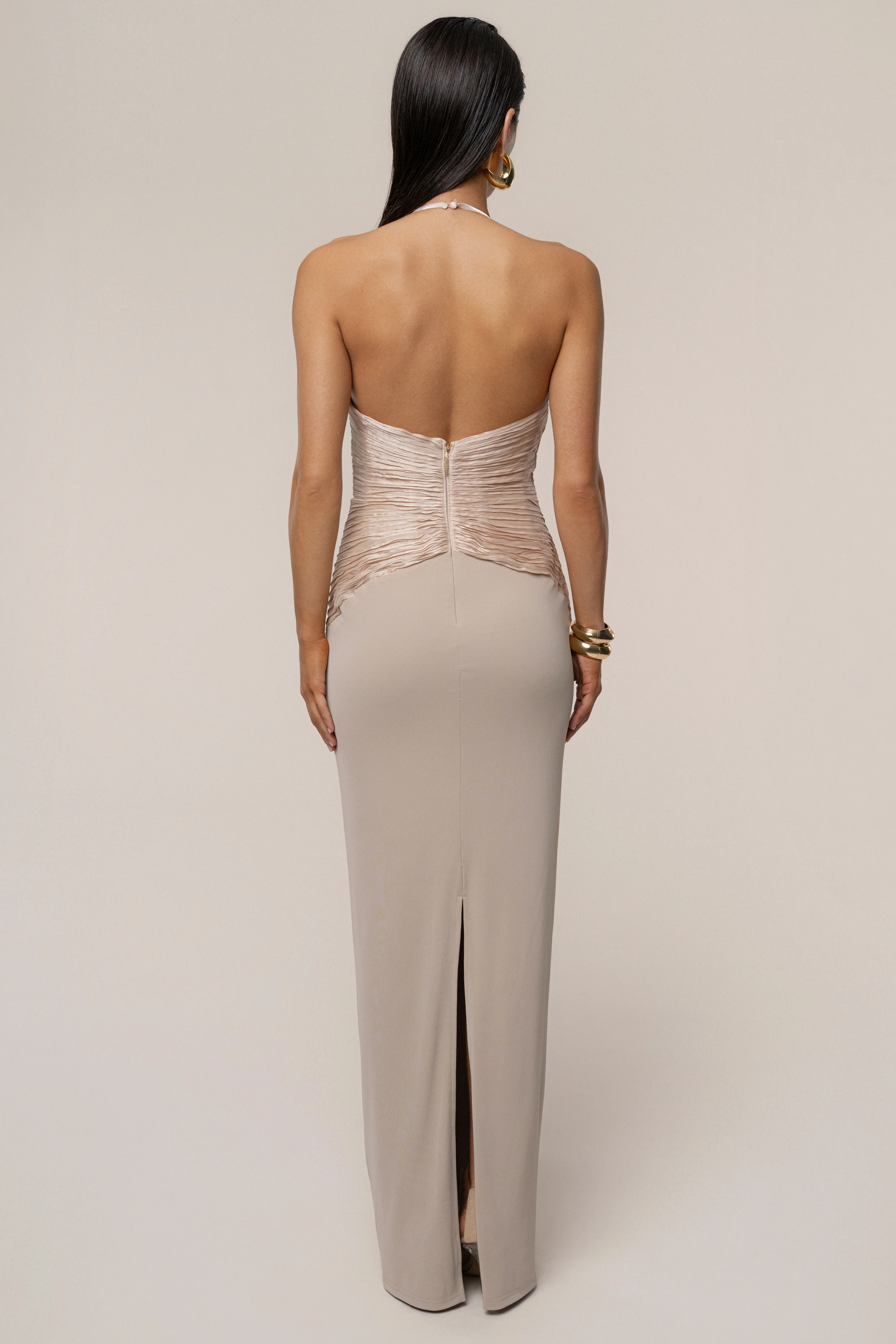 Champagne Enchanted Nights Maxi Dress - Image 11