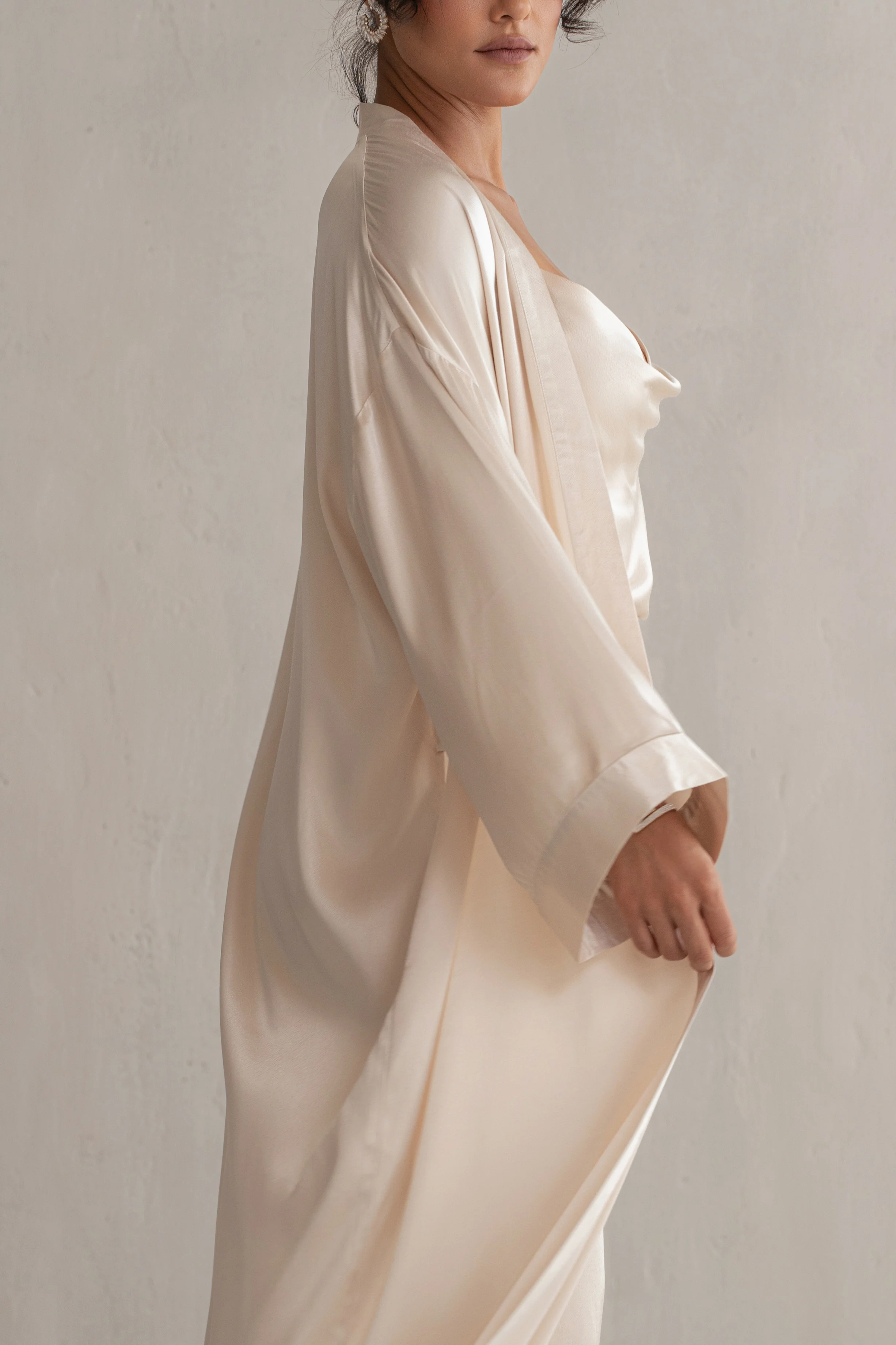 Champagne Forever And Always Satin Robe - Image 11