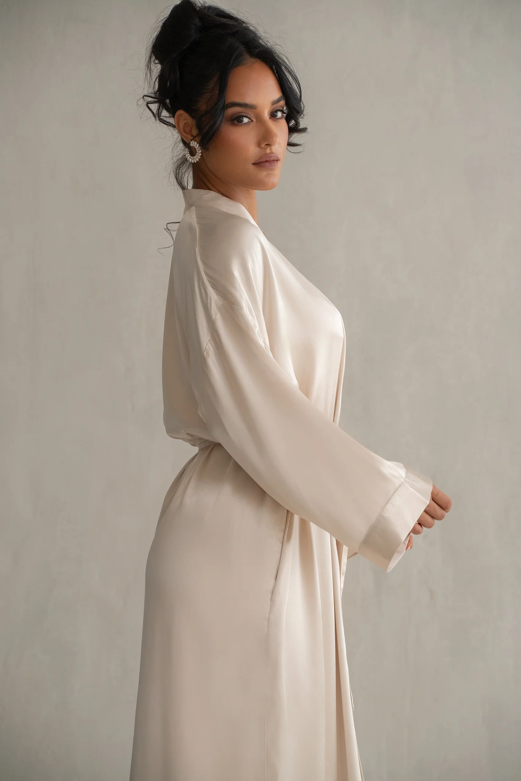 Champagne Forever And Always Satin Robe - Image 12