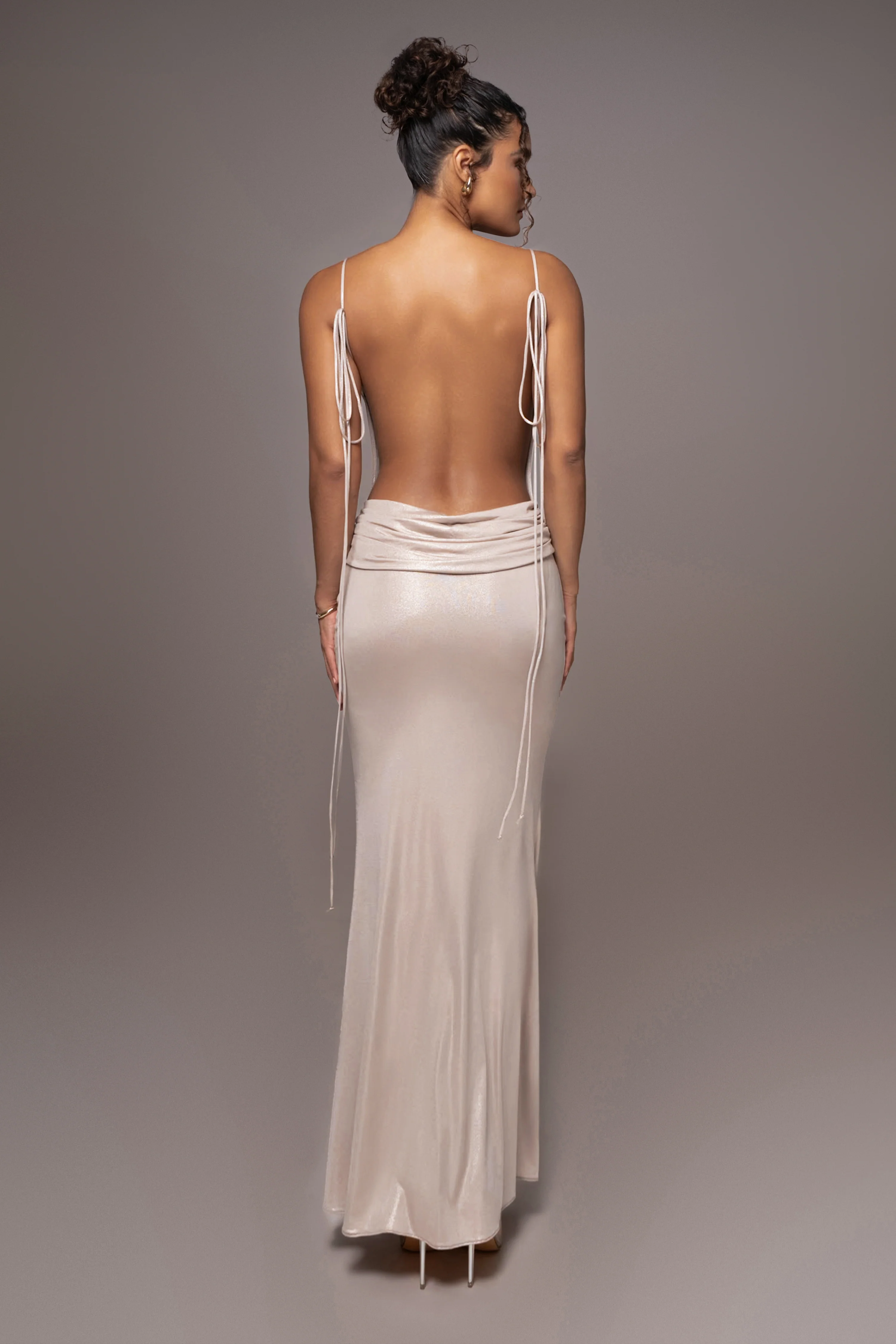 Champagne Heart of Gold Maxi Dress - Image 10