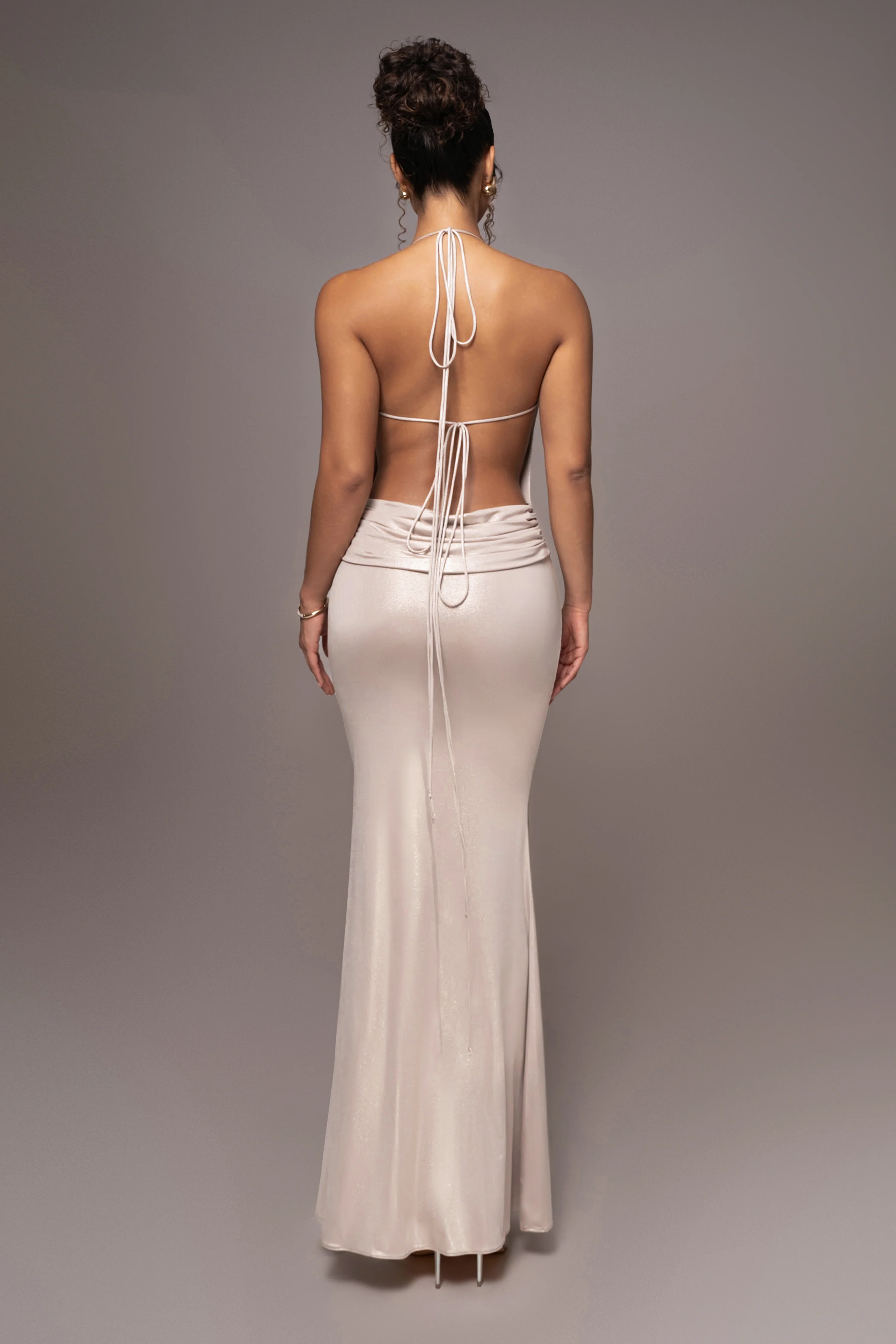 Champagne Heart of Gold Maxi Dress - Image 4