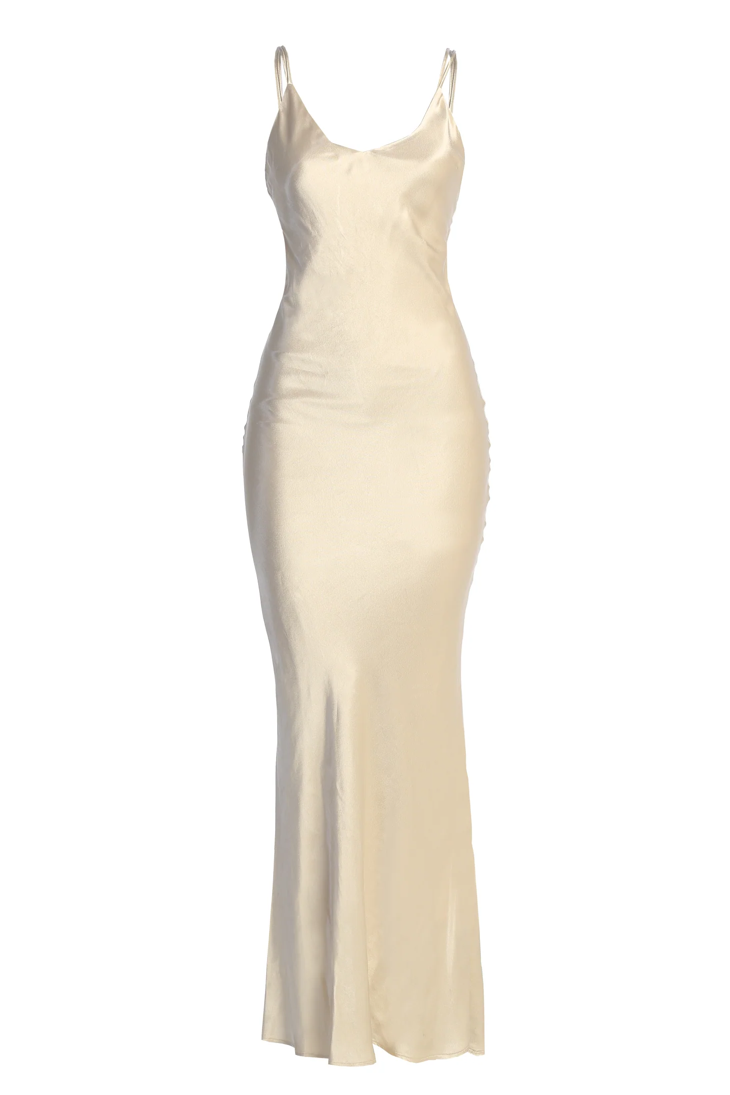Champagne Promise Of Love Satin Dress - Image 3