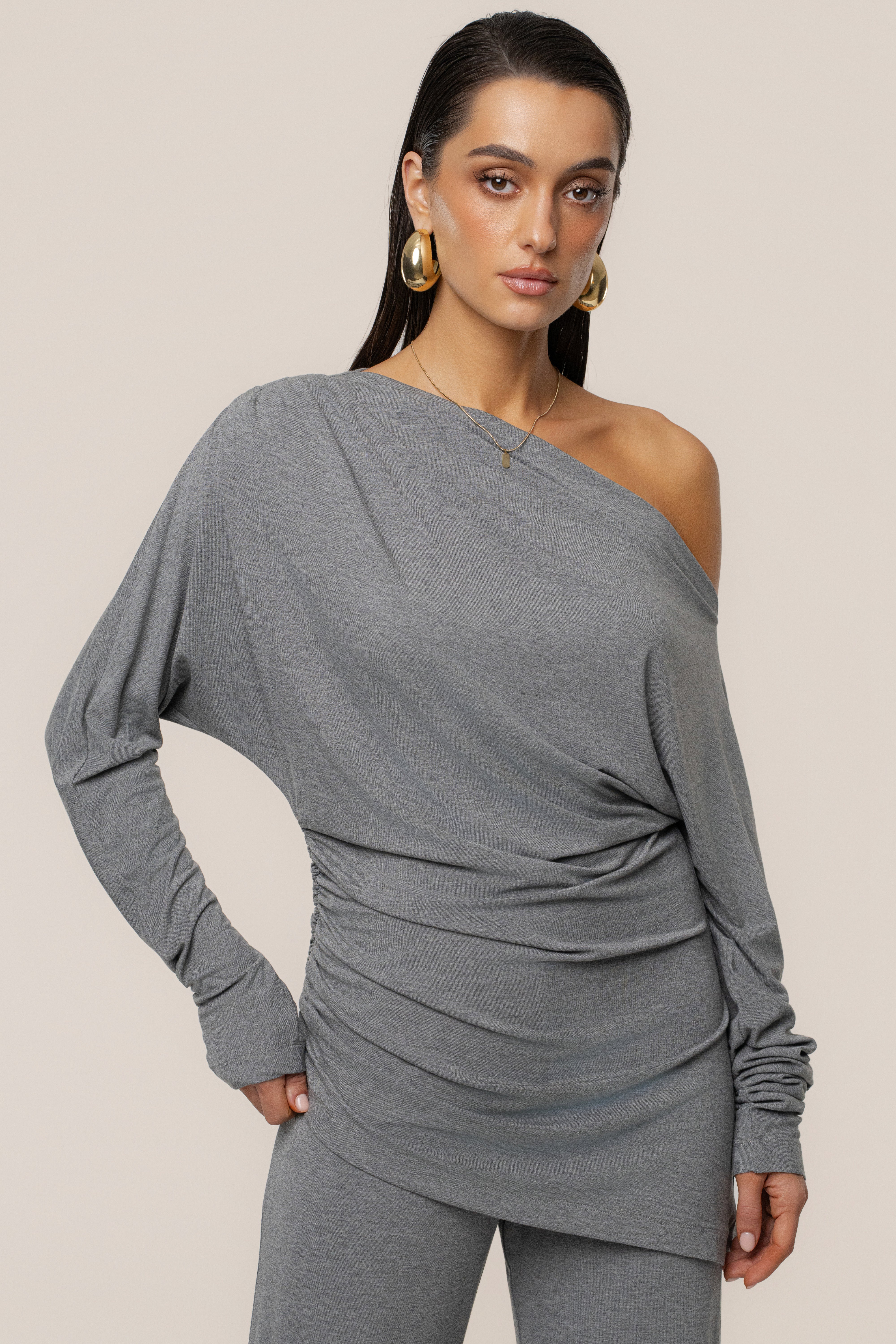 Charcoal Winter Soirée Pant Set - Image 4