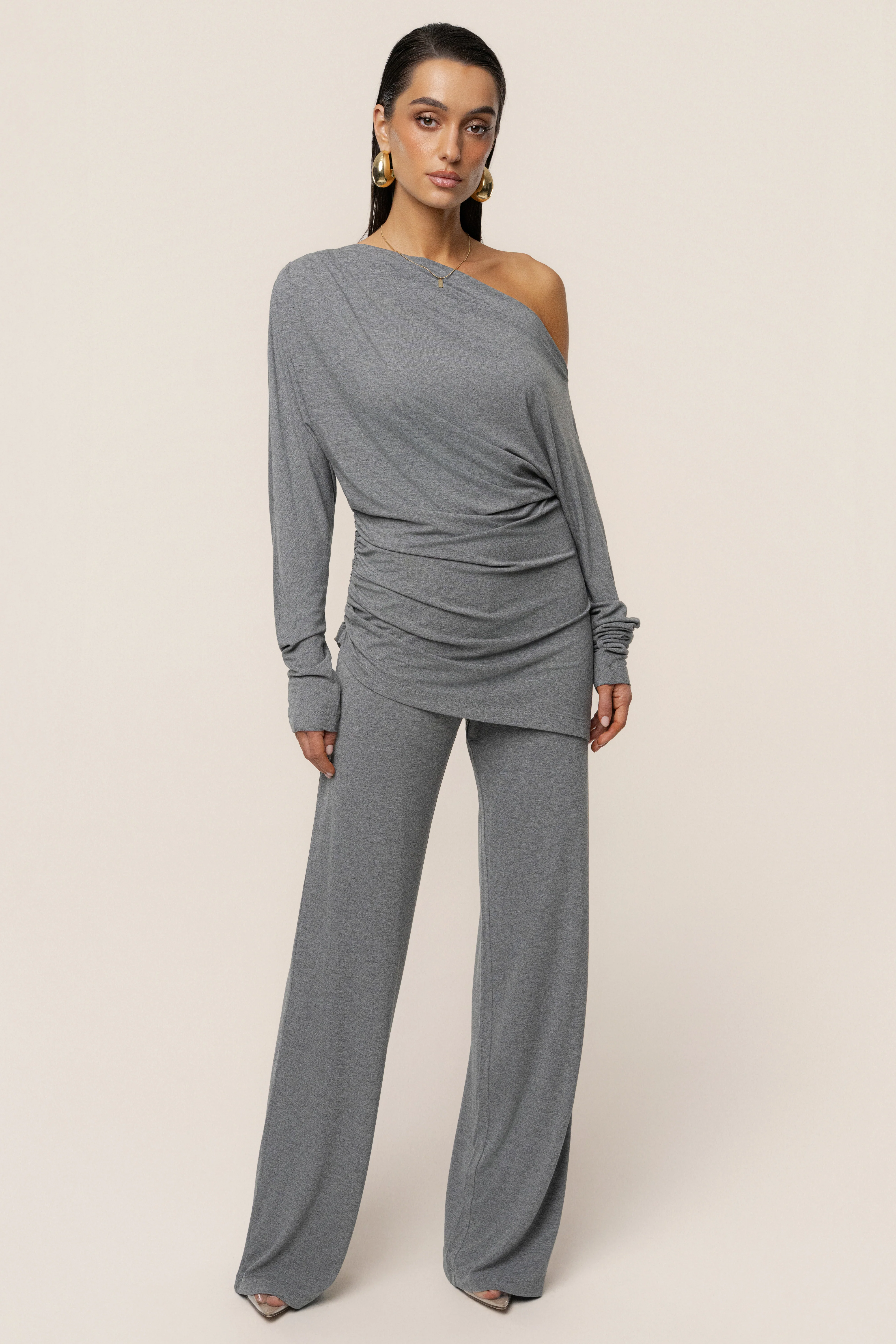 Charcoal Winter Soirée Pant Set - Image 5