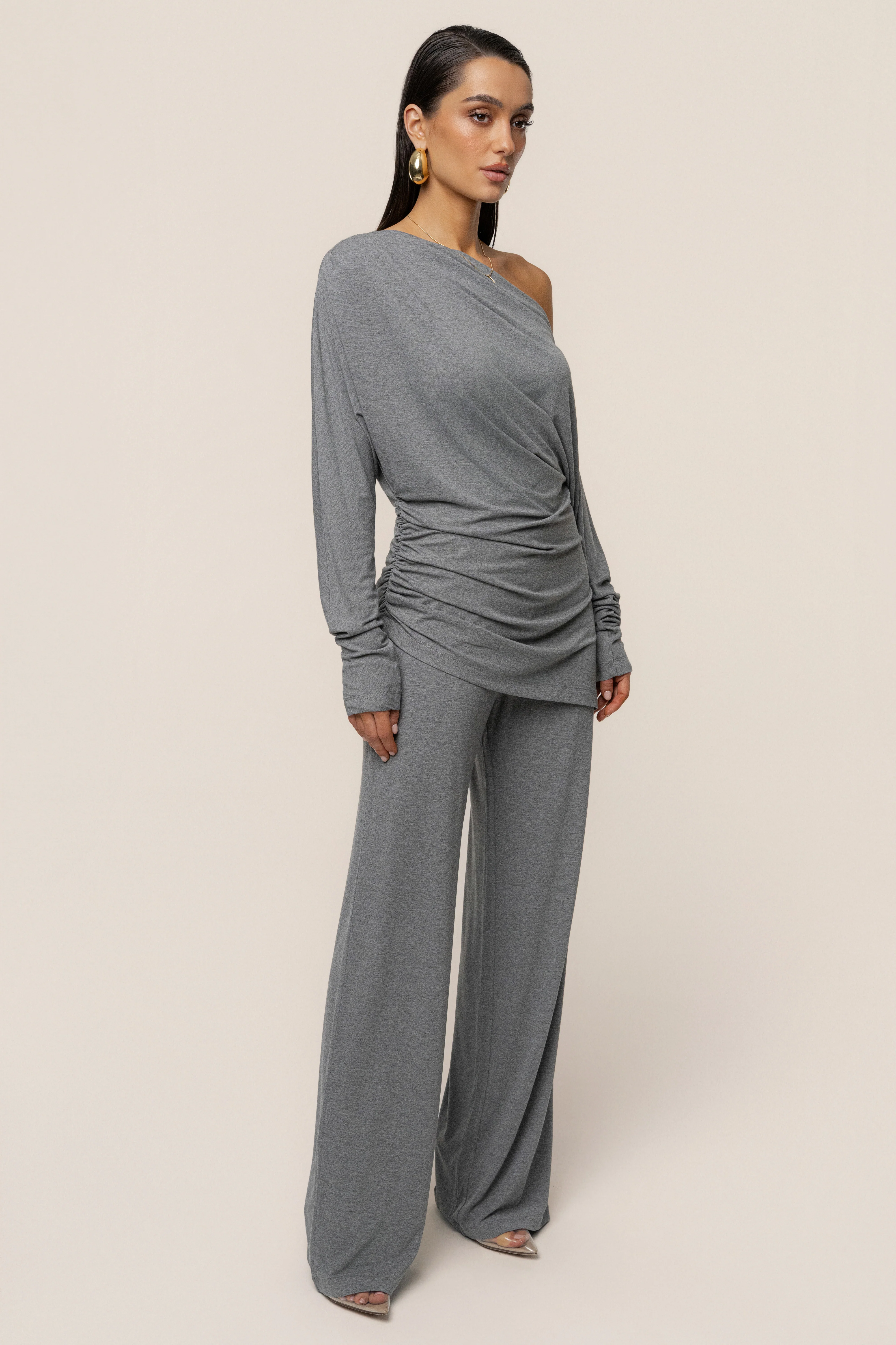 Charcoal Winter Soirée Pant Set - Image 7