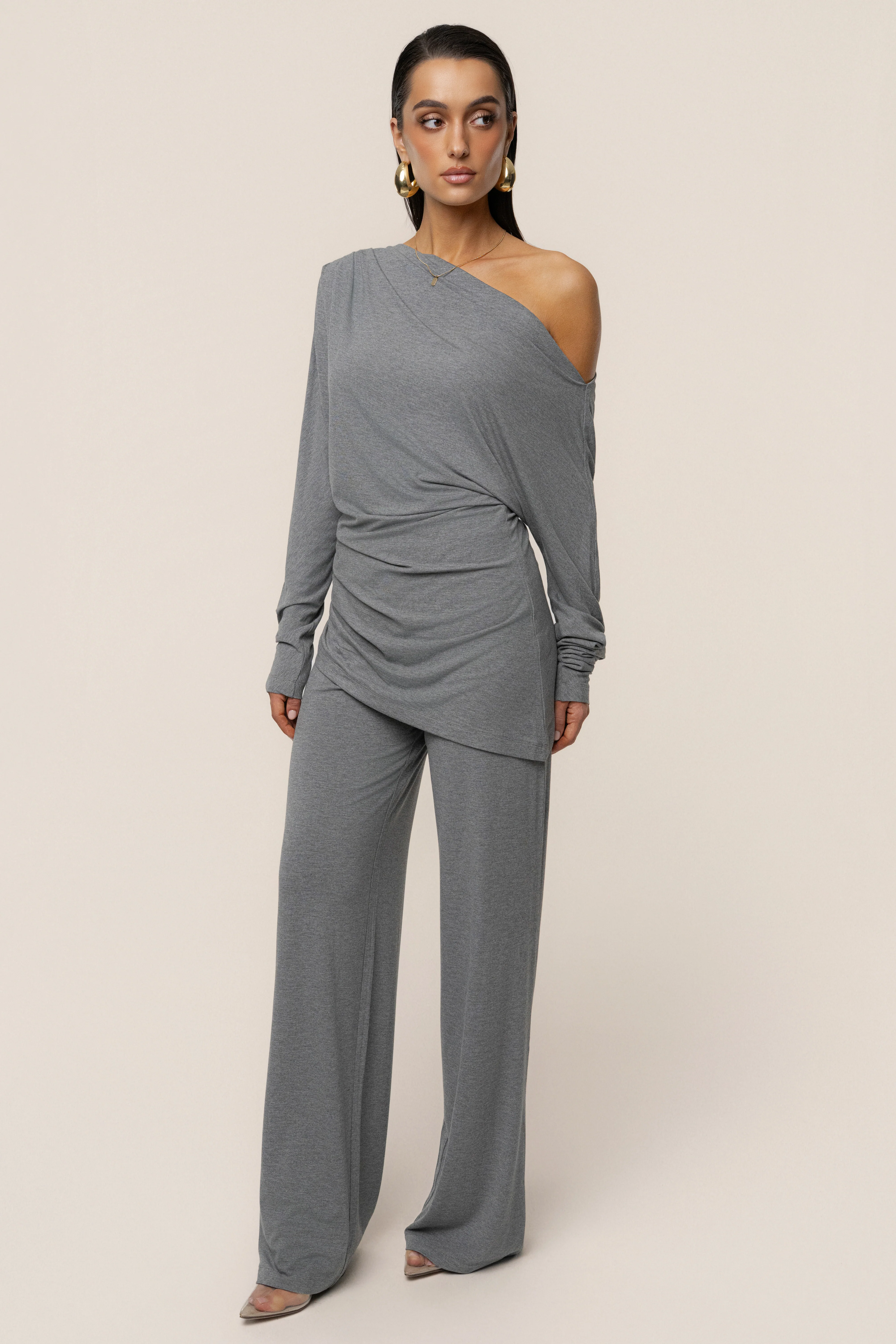 Charcoal Winter Soirée Pant Set - Image 8