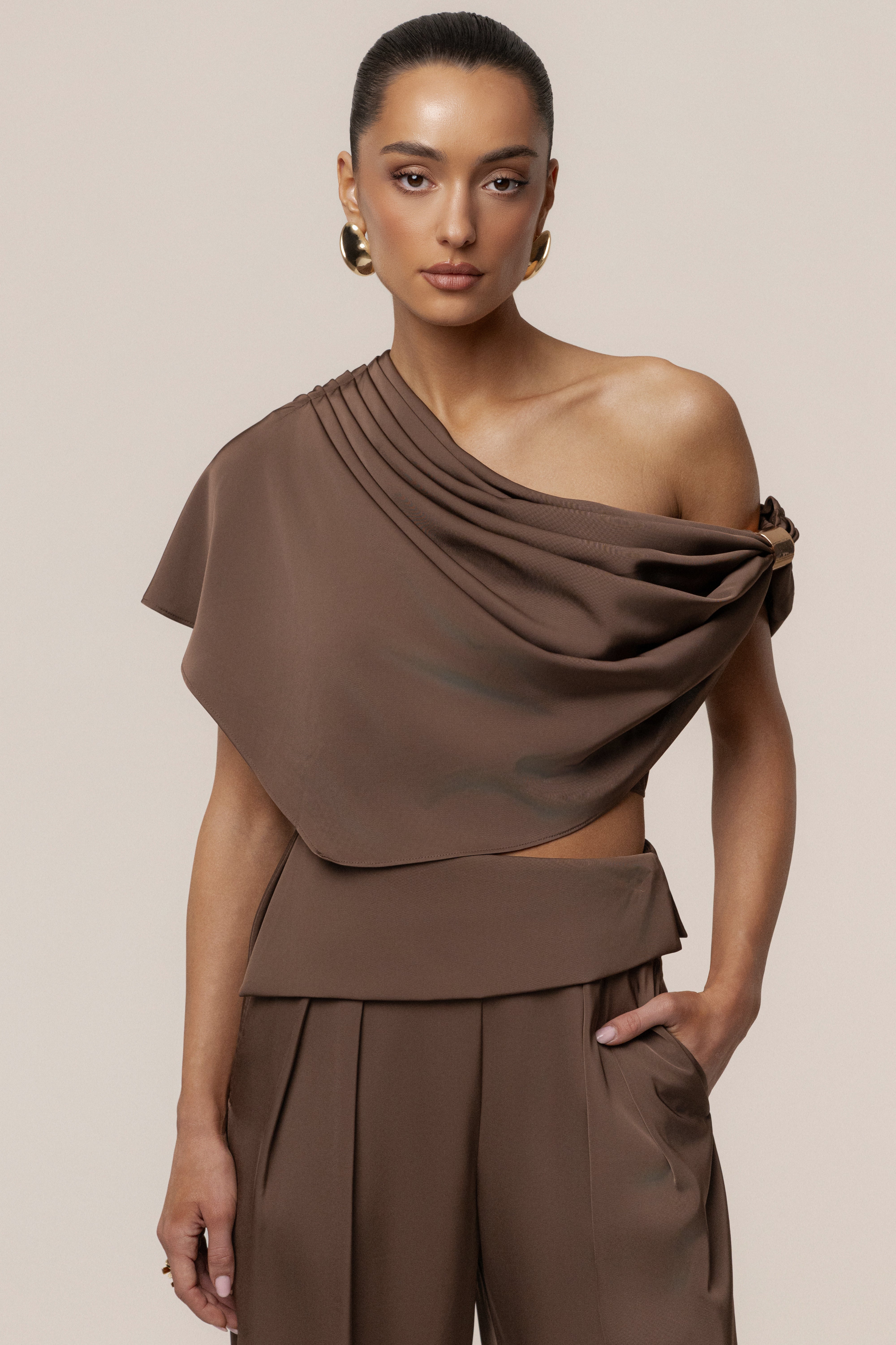 Chocolate Executive Trousers - Image 3