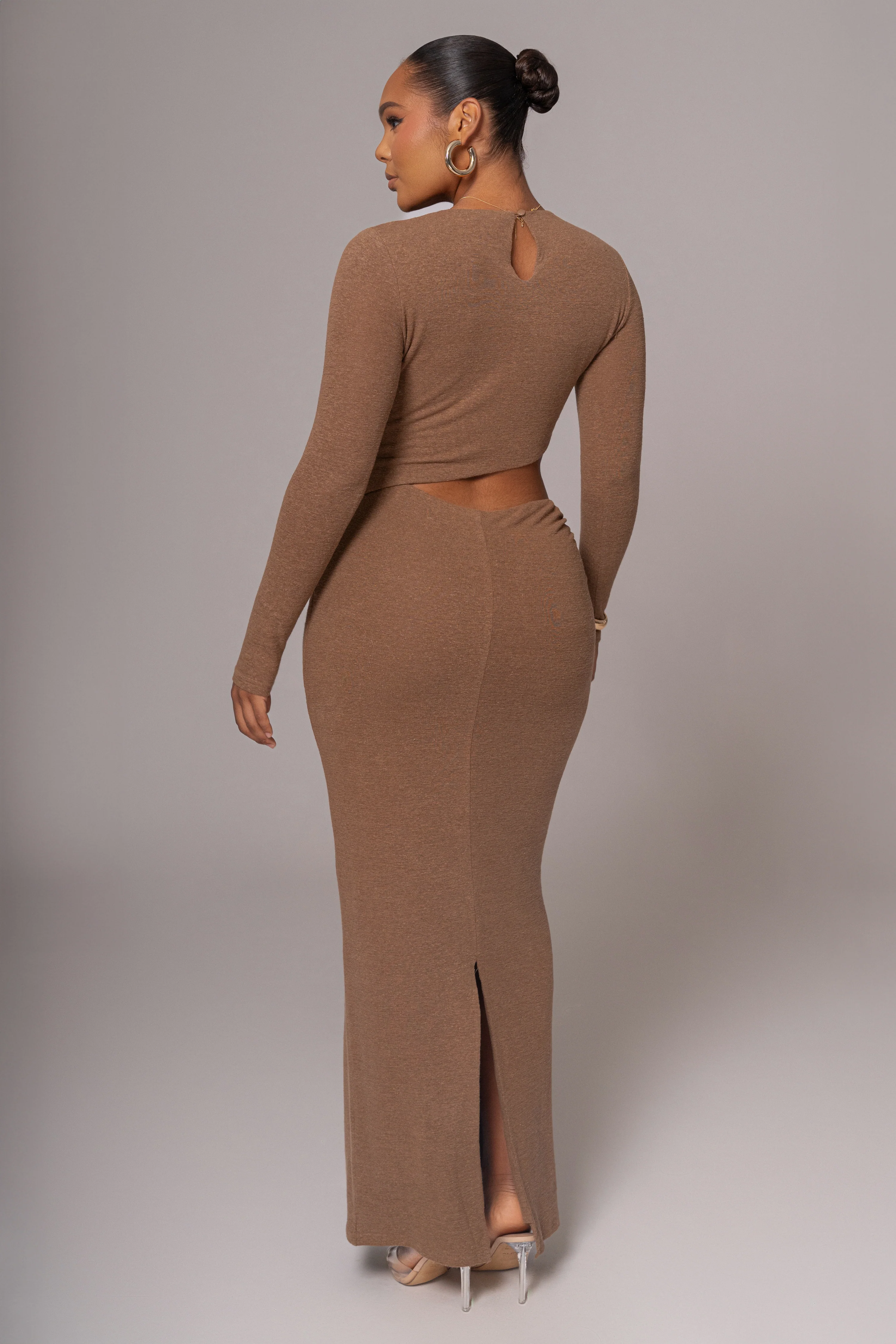 Chocolate Summer Romance Cutout Dress - Image 16