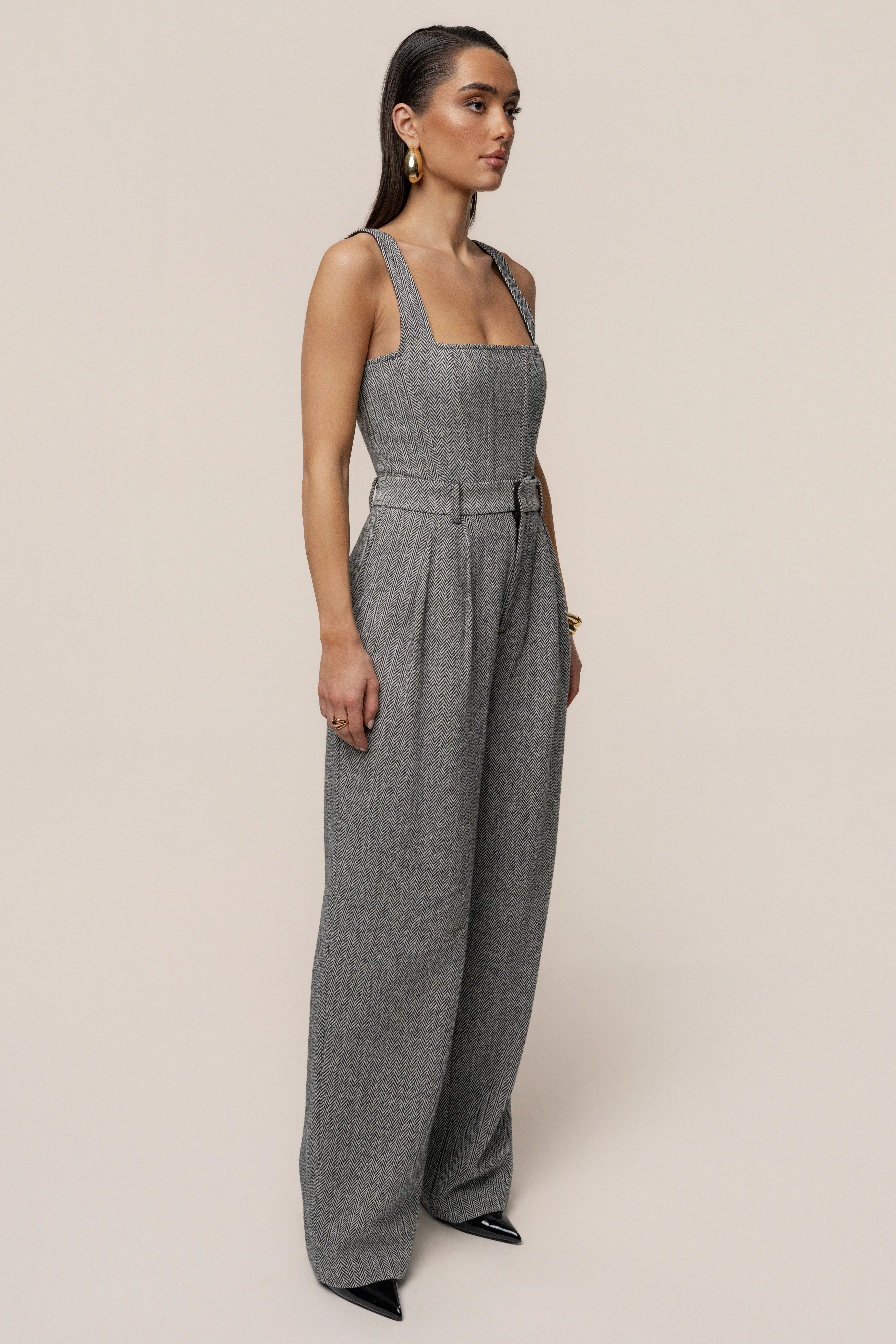 Classic Herringbone Trousers - Image 8