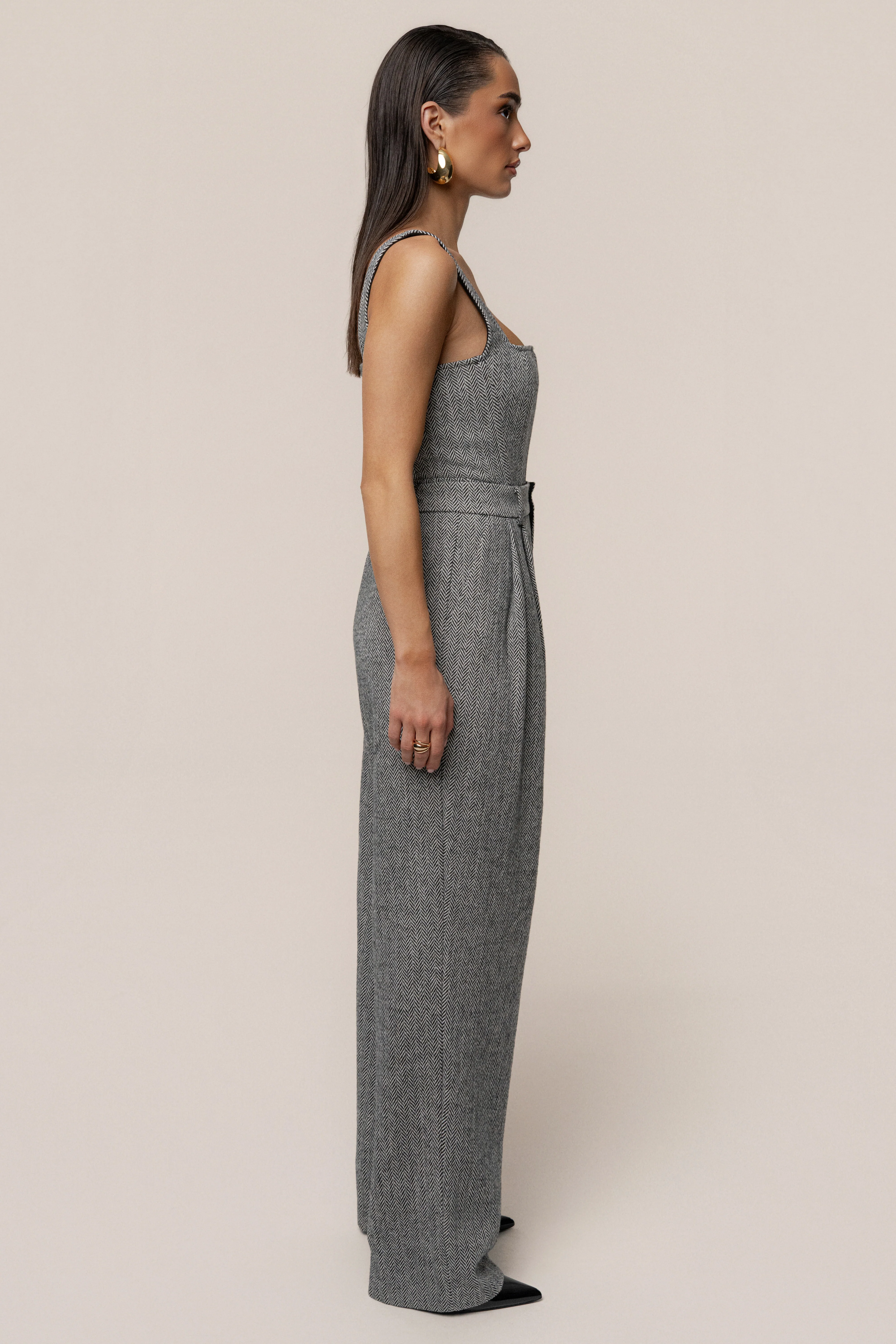 Classic Herringbone Trousers - Image 9