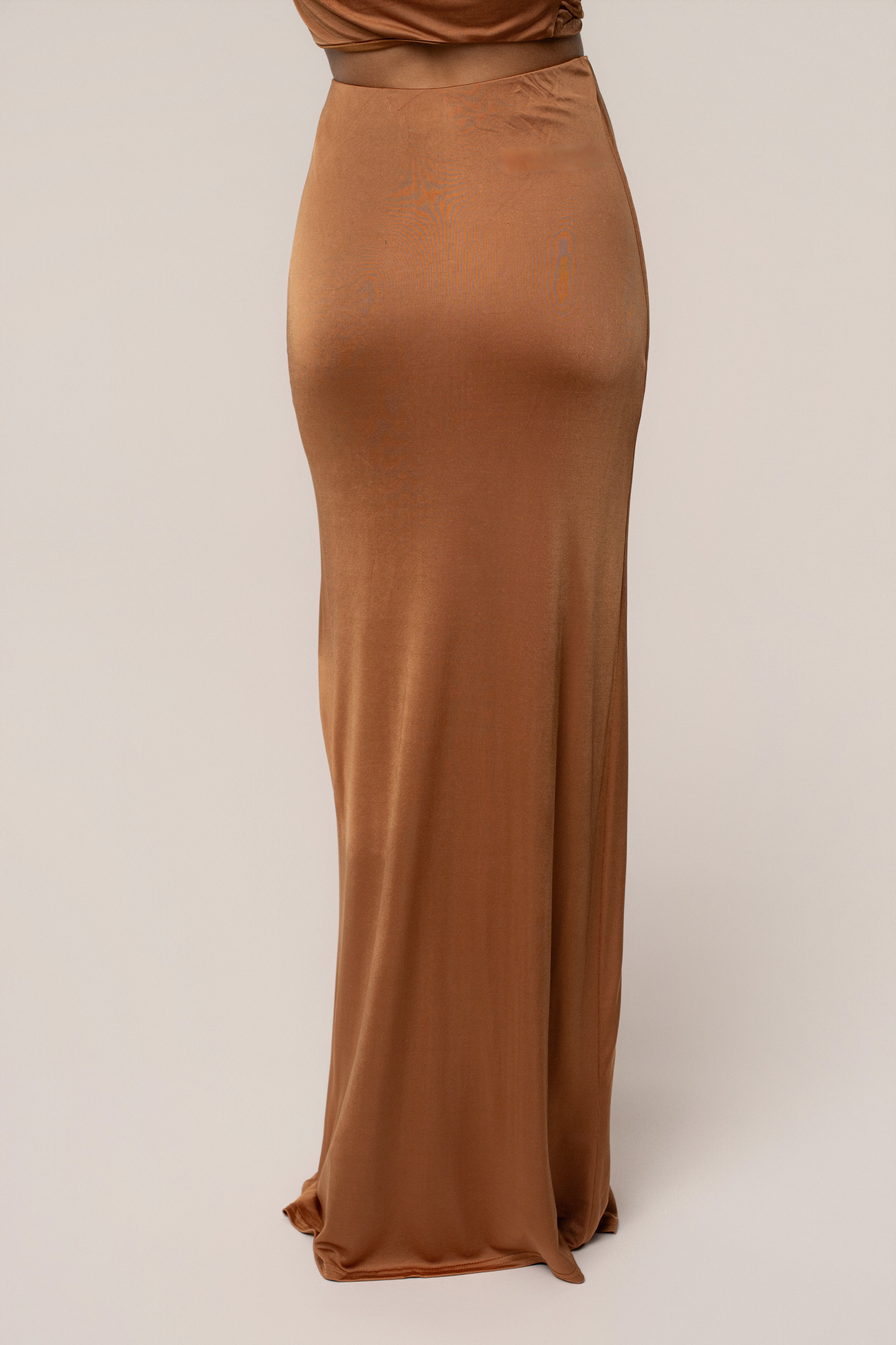 Copper Ultra High Waist Maxi Skirt - Image 10