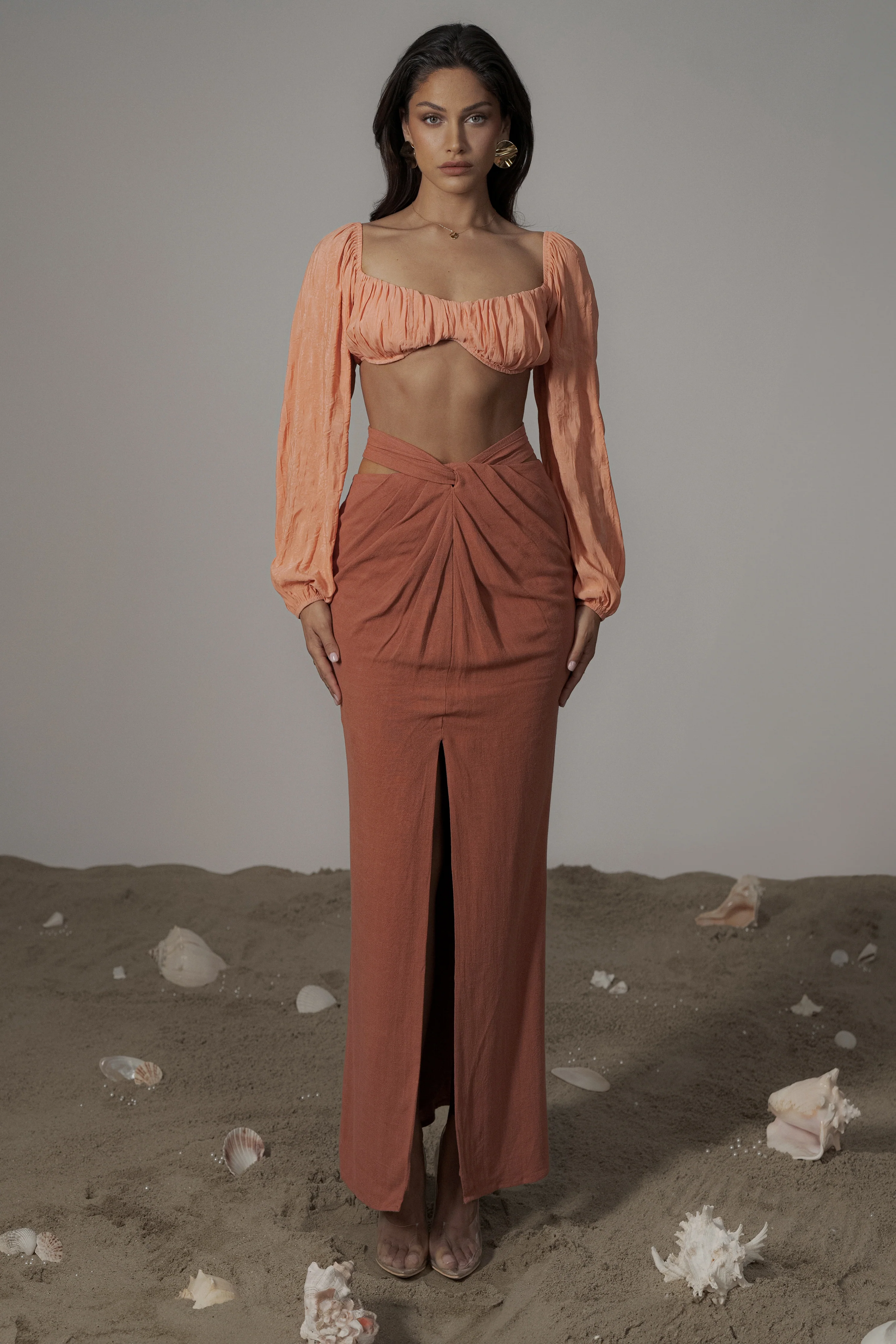 Coral Carey Long Sleeve Top - Image 3